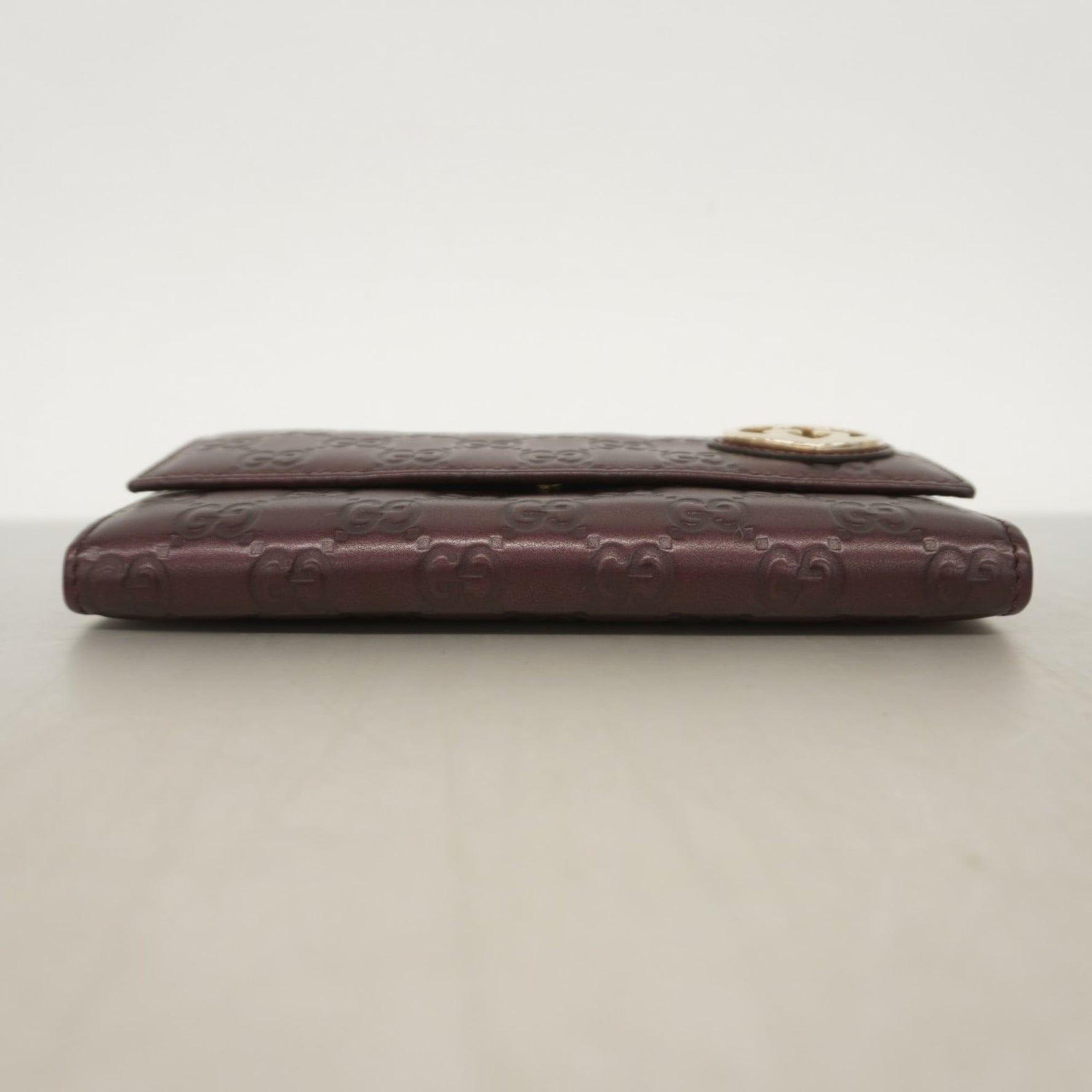 Gucci long wallet Guccissima leather