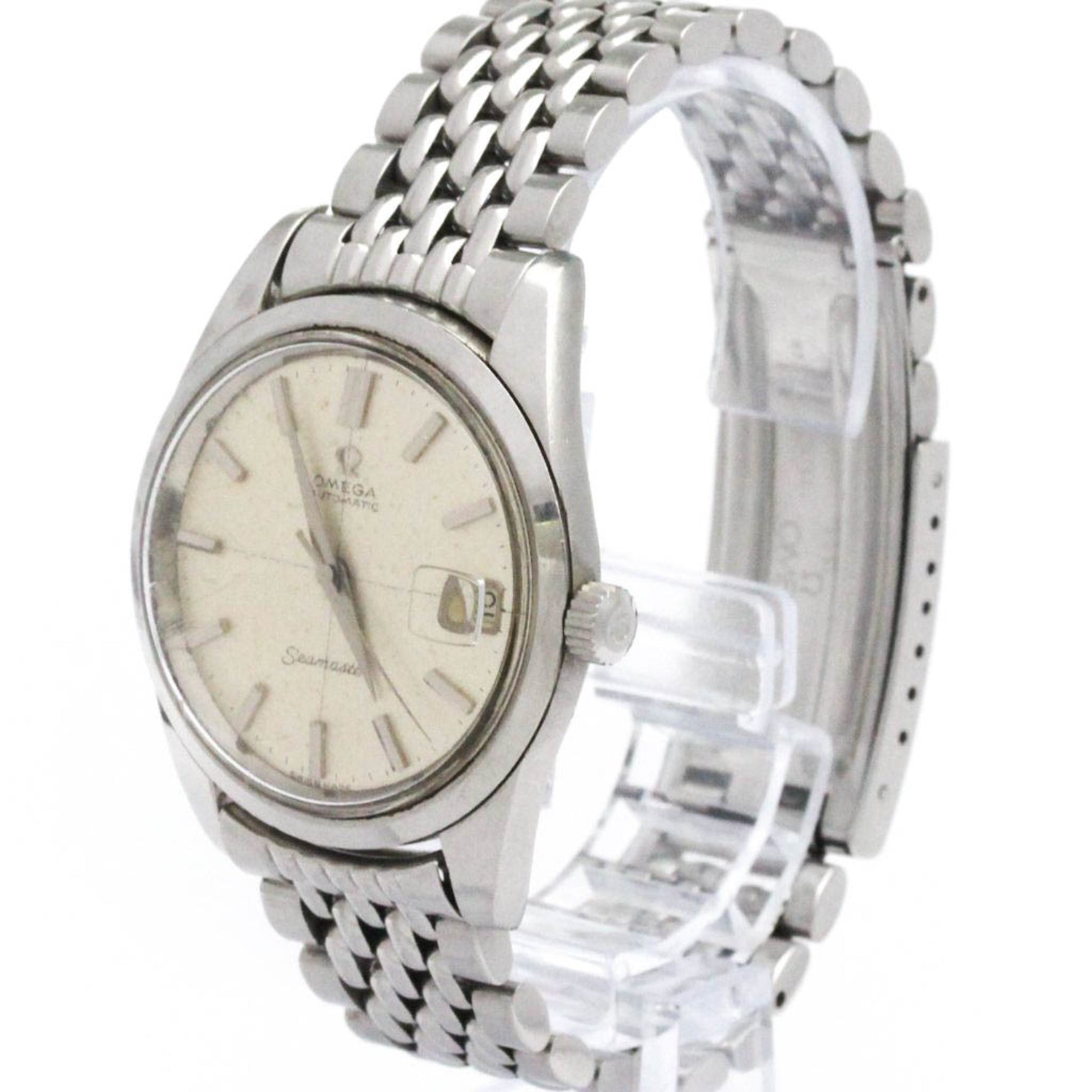 OMEGA Seamaster Cal 562 Rice bracelet Steel Mens Watch 166.010 Vintage