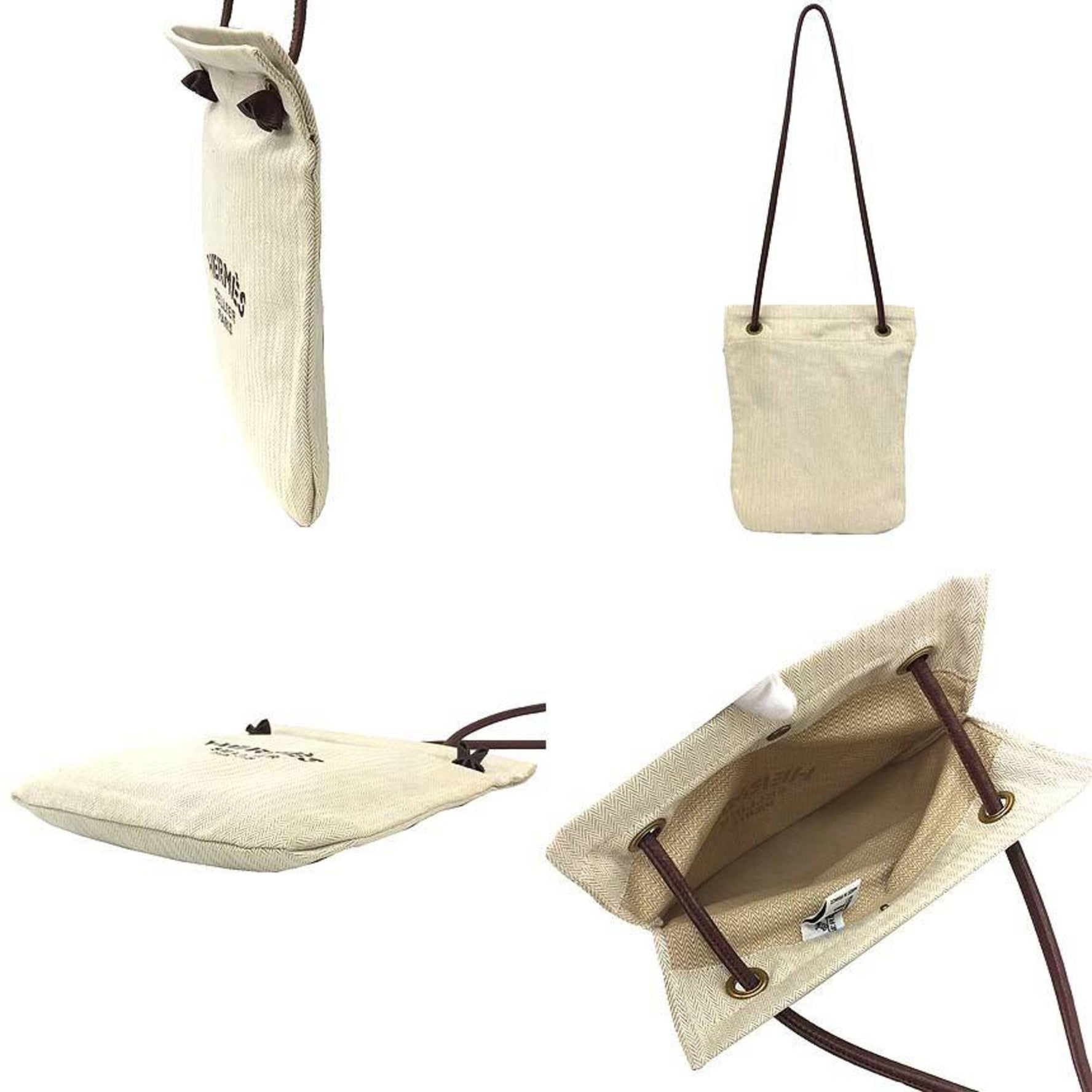 HERMES Aline PM shoulder bag cotton canvas Hermes