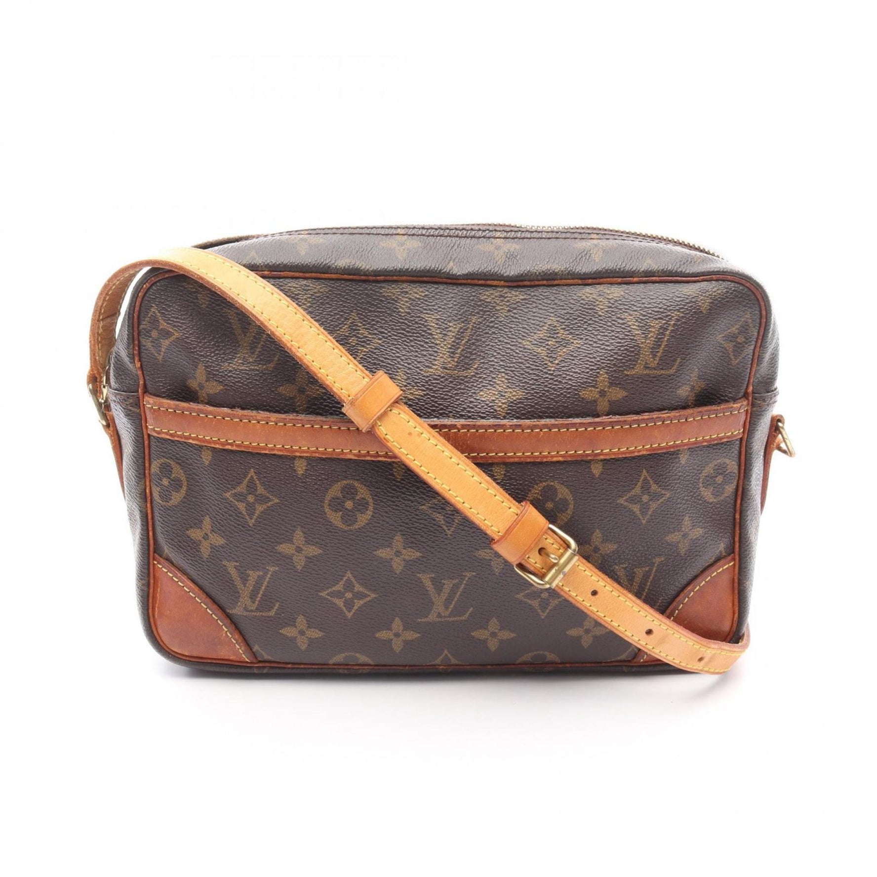 Louis Vuitton Trocadero 27 Monogram Shoulder Bag Coated Canvas Leather