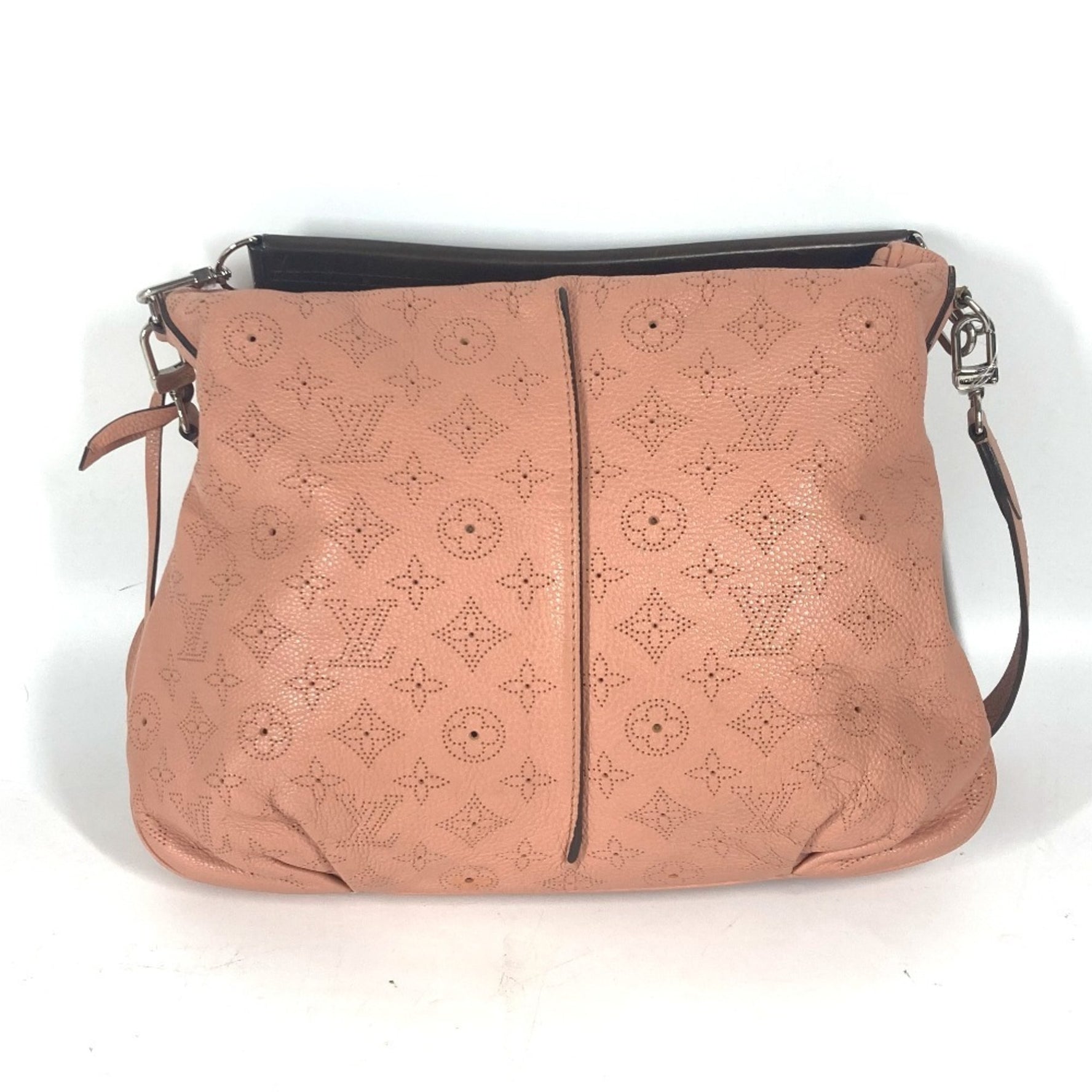 Louis Vuitton Monogram Mahina Selene PM Crossbody Bag Tote Handbag Shoulder Leather Rose Pink