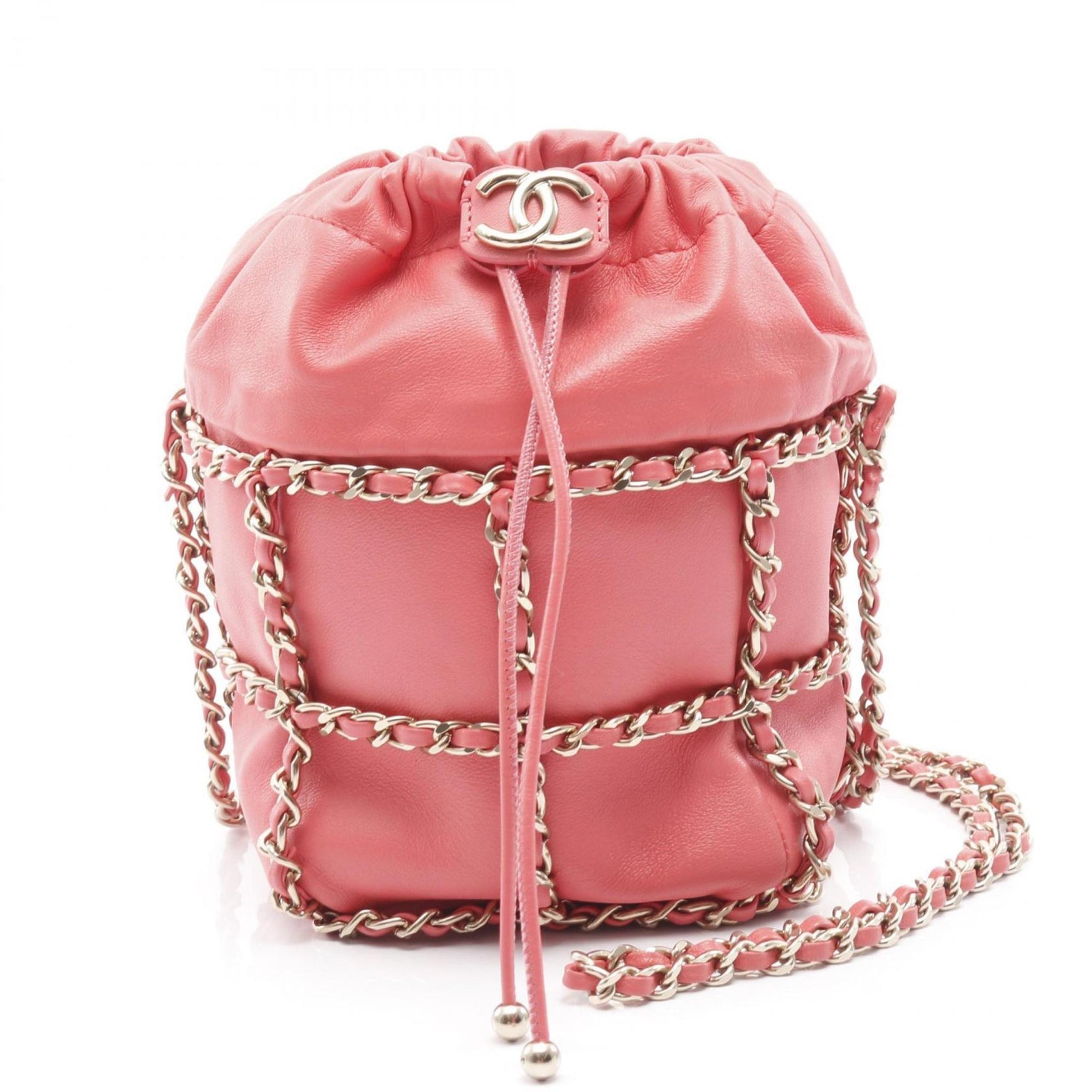 CHANEL Coco Mark Shoulder Bag, Lambskin Leather