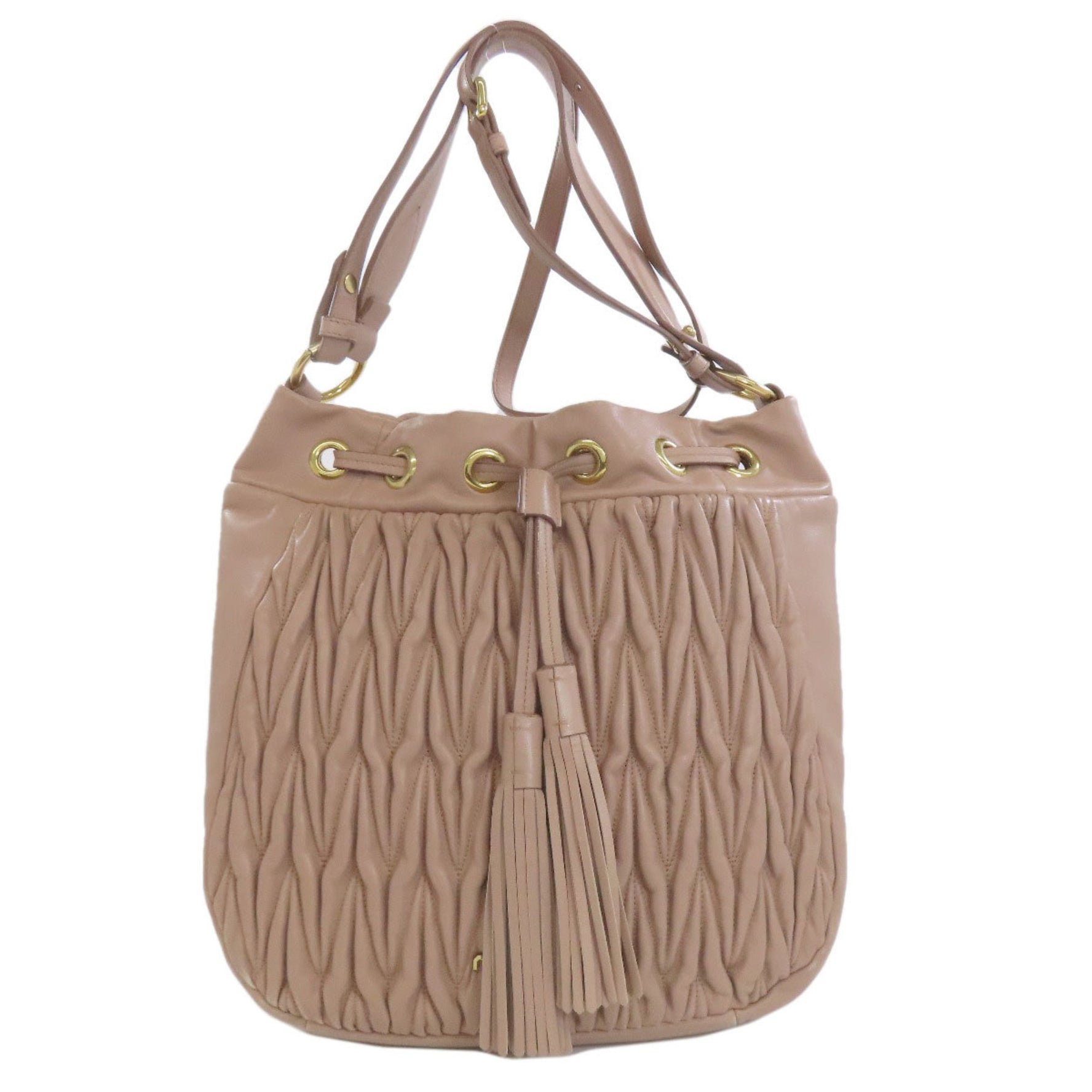 Miu Miu Miu Matelasse Leather Shoulder Bag MIUMIU