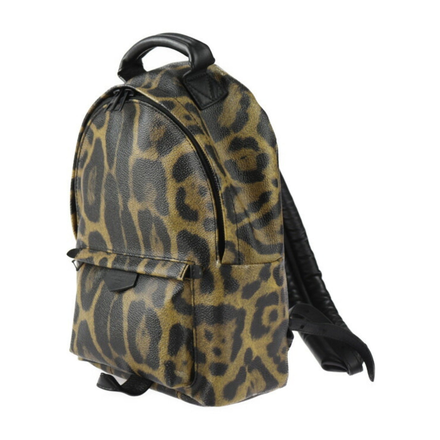 Louis Vuitton Palm Springs Backpack PM Rucksack/Daypack Leather Brown Black Animal Print Leopard