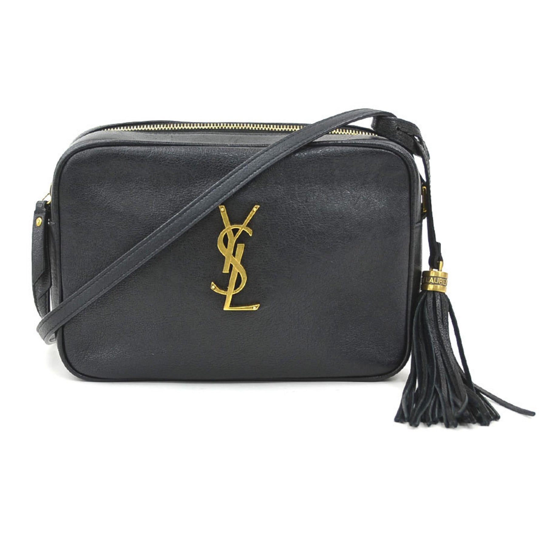 Saint Laurent Lou Shoulder Bag in and Gold Leather