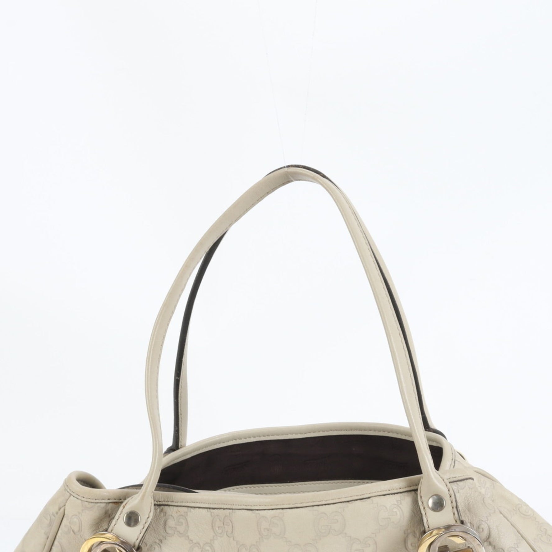 Gucci Guccissima GG Twins Leather Tote Bag, Shoulder