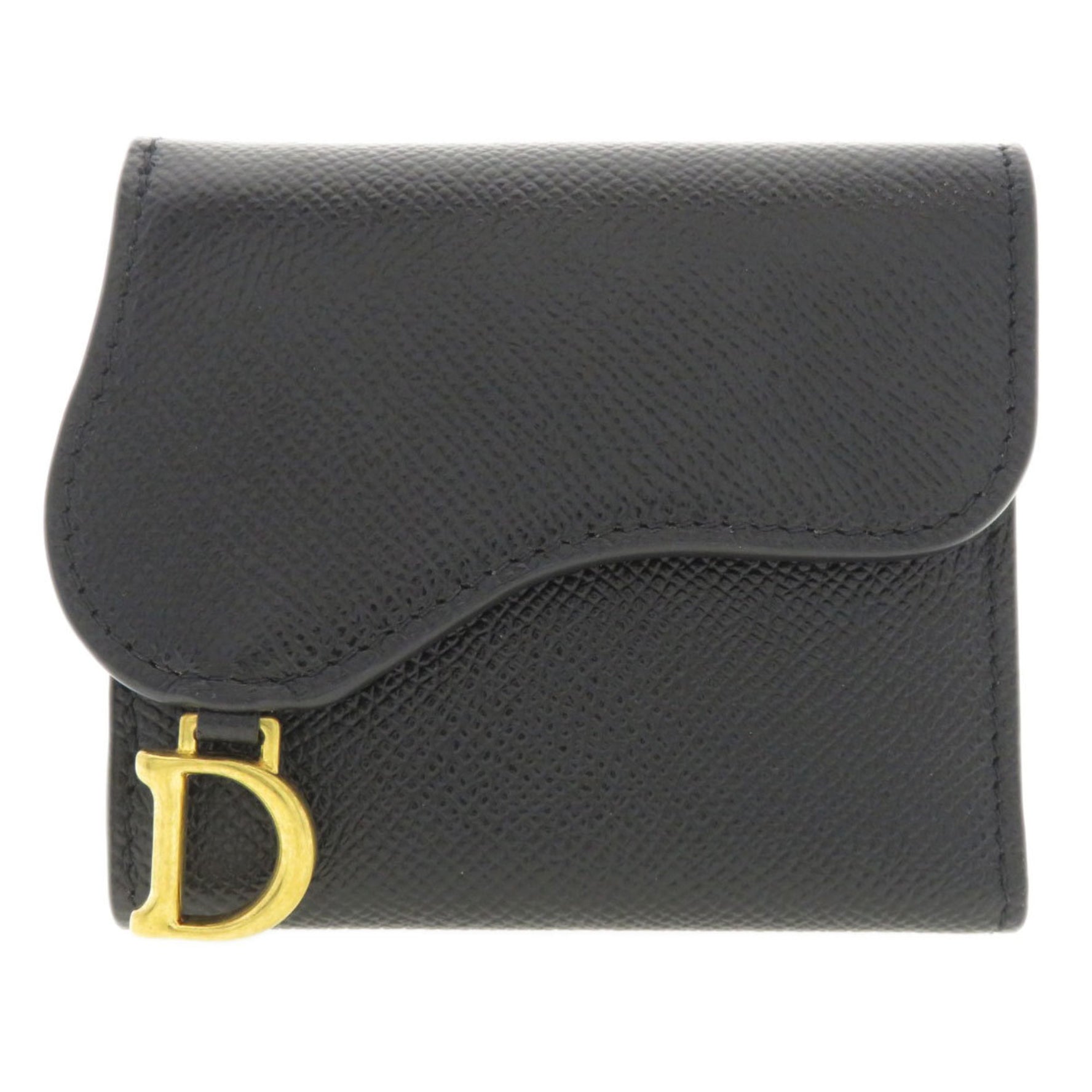 Christian Dior Motif Bi-fold Wallet Calfskin