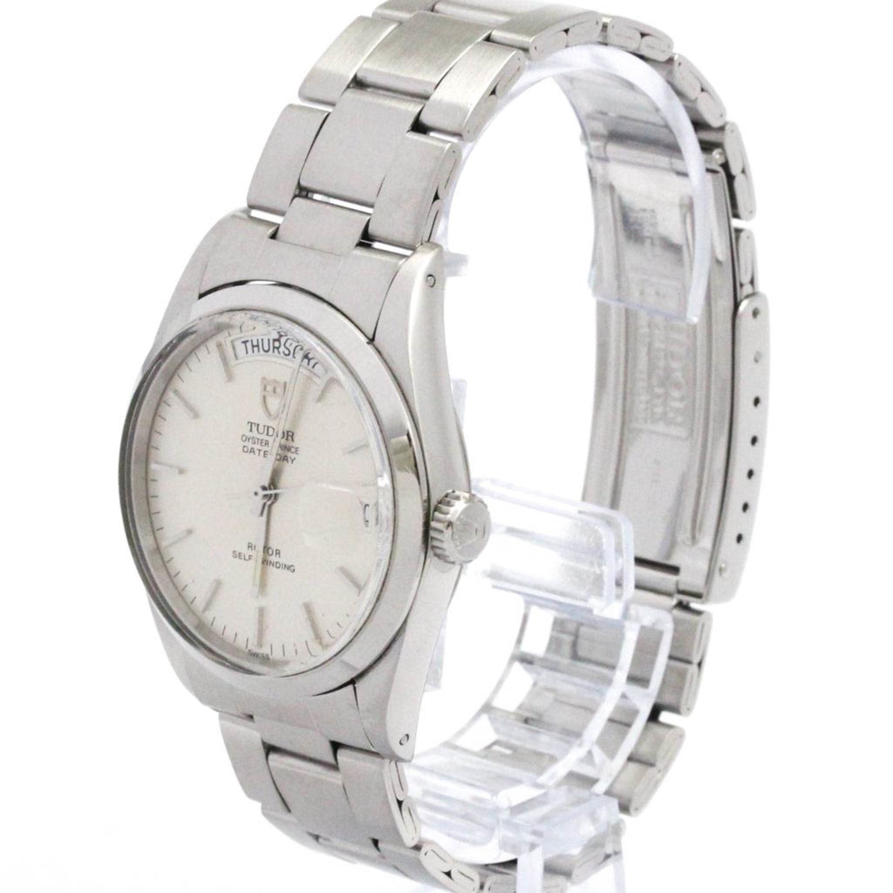 TUDOR Oyster Prince Date Day Steel Automatic Watch Polished
