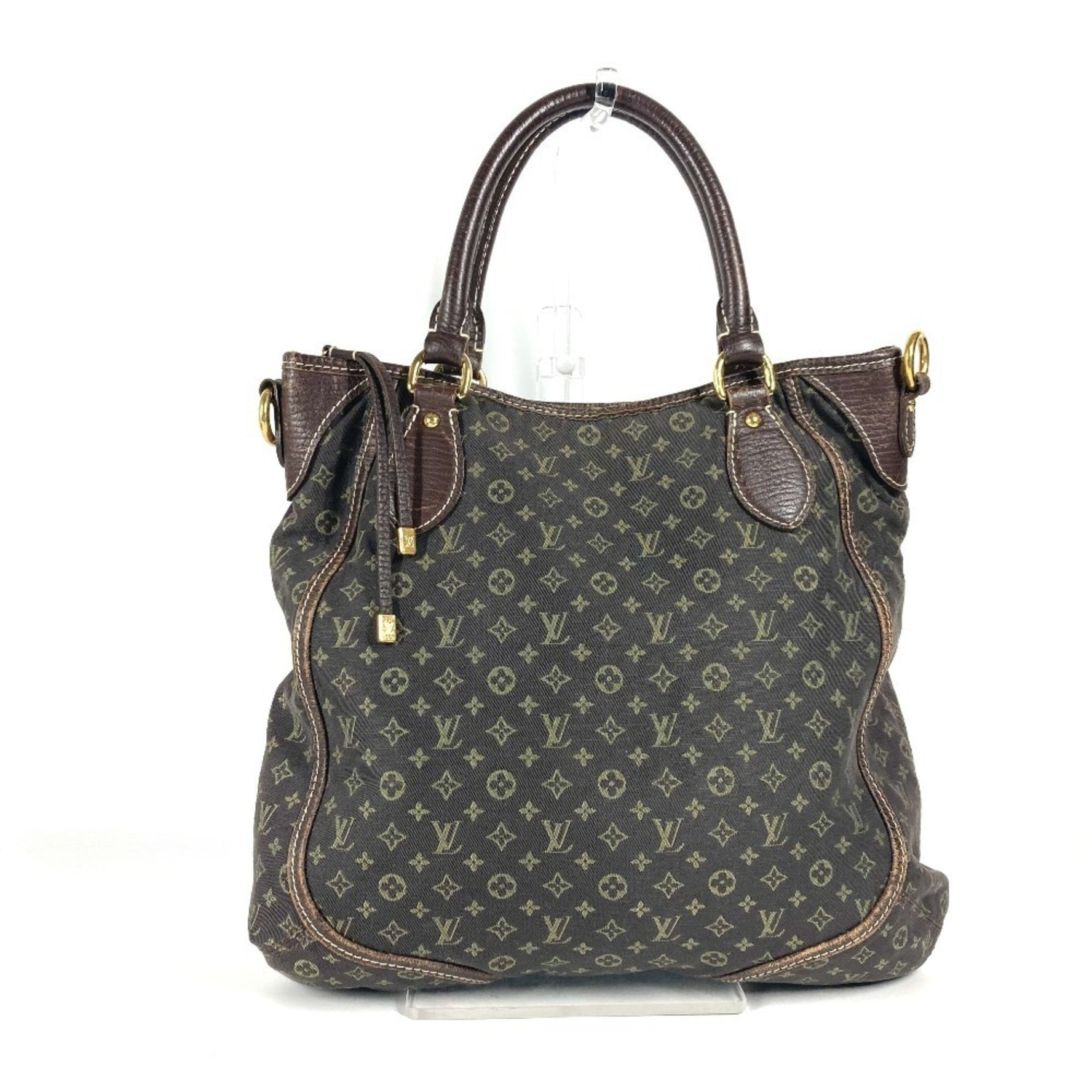 Louis Vuitton Monogram Mini Lin Besace Anjou bag Handbag Crossbody Shoulder Canvas