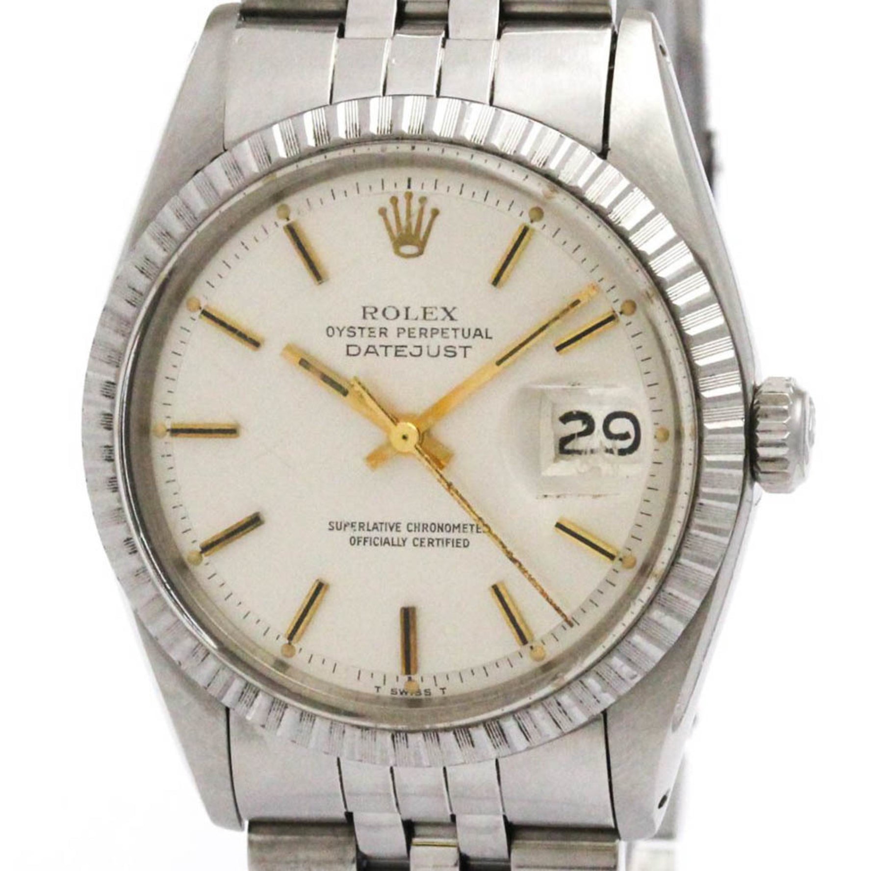 ROLEX Datejust 1603 Stainless Steel Automatic Watch Vintage