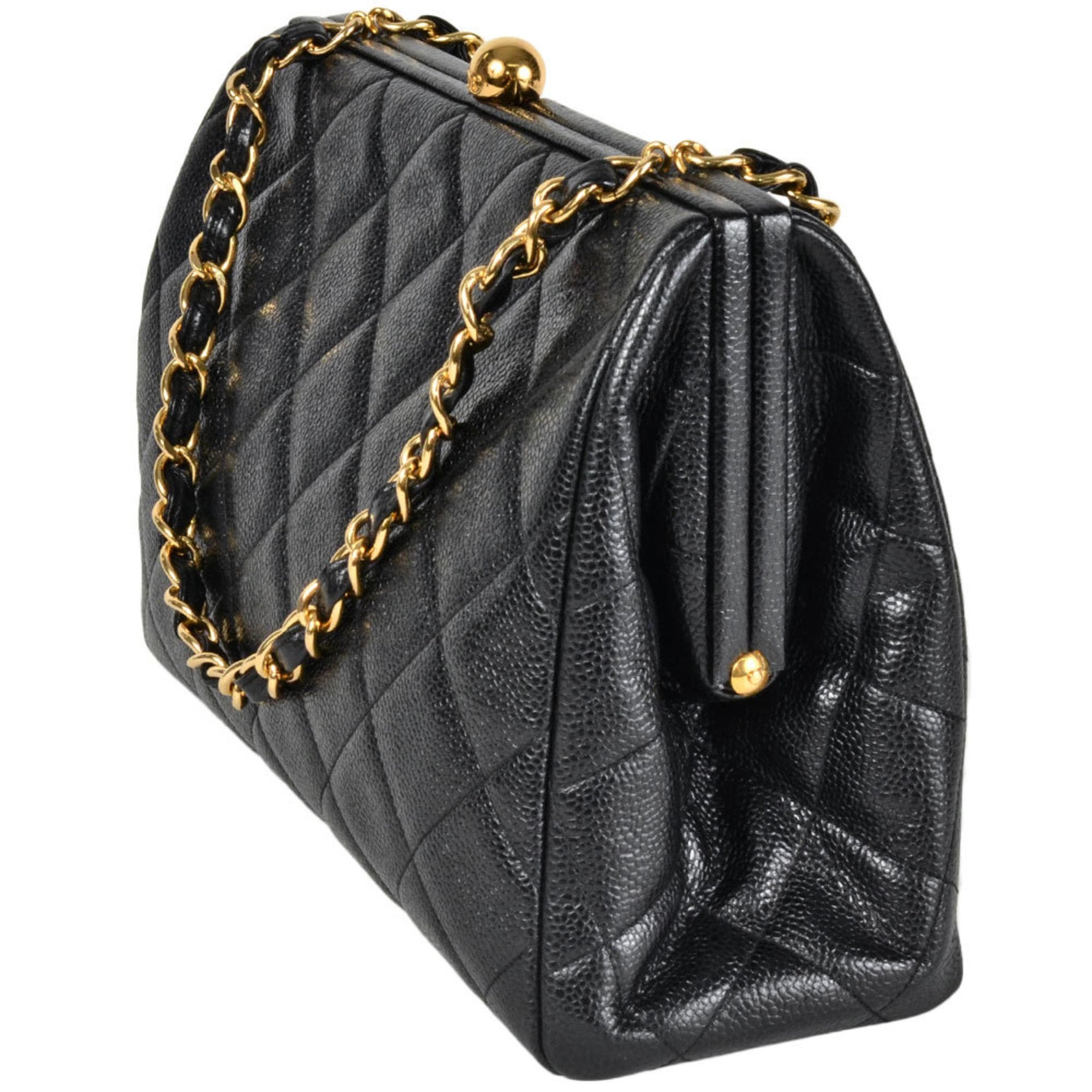 CHANEL handbag caviar skin series ladies