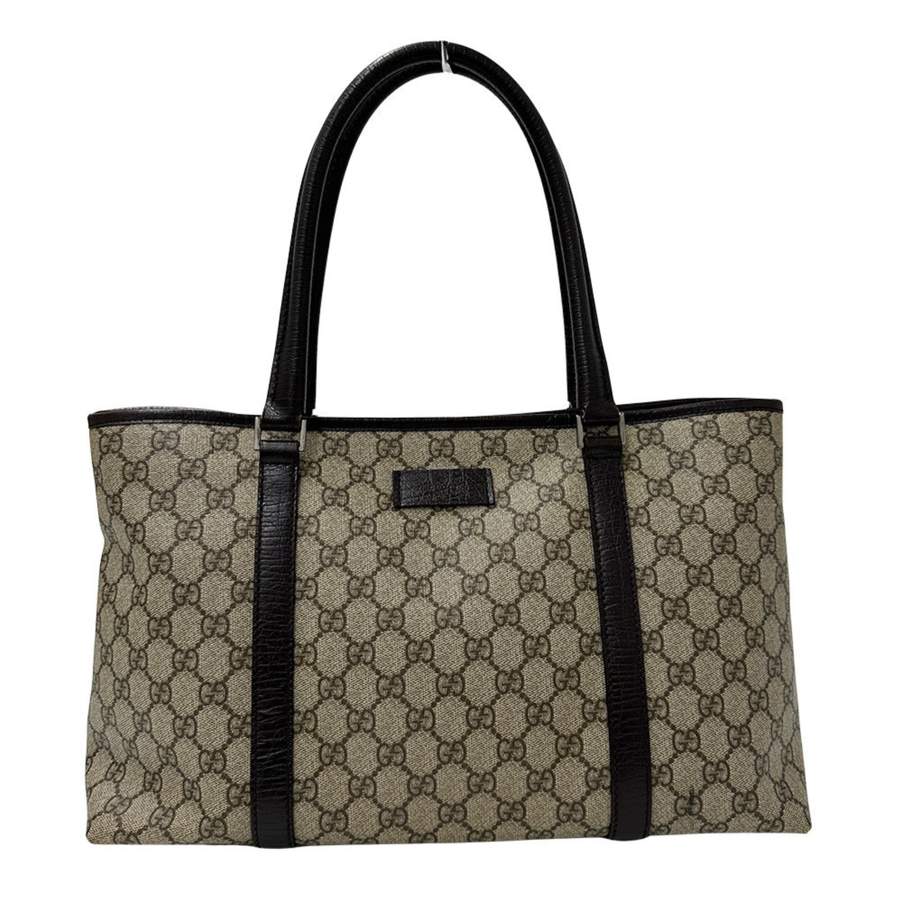 Gucci Women's Tote Bag GG Supreme Canvas Brown/Beige