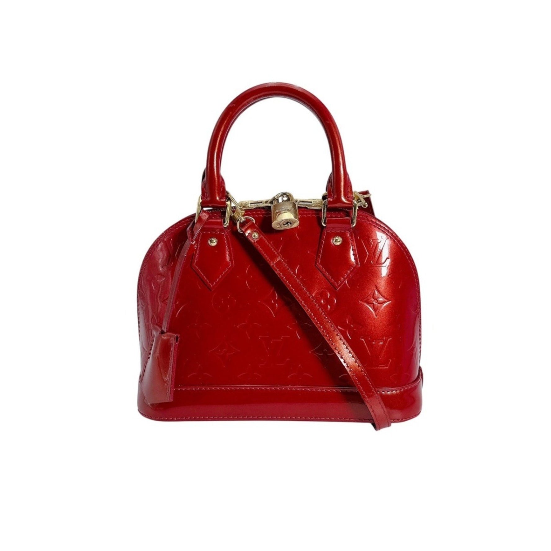 Louis Vuitton Handbag Bag Monogram Alma BB Vernis Pomme d'Amour