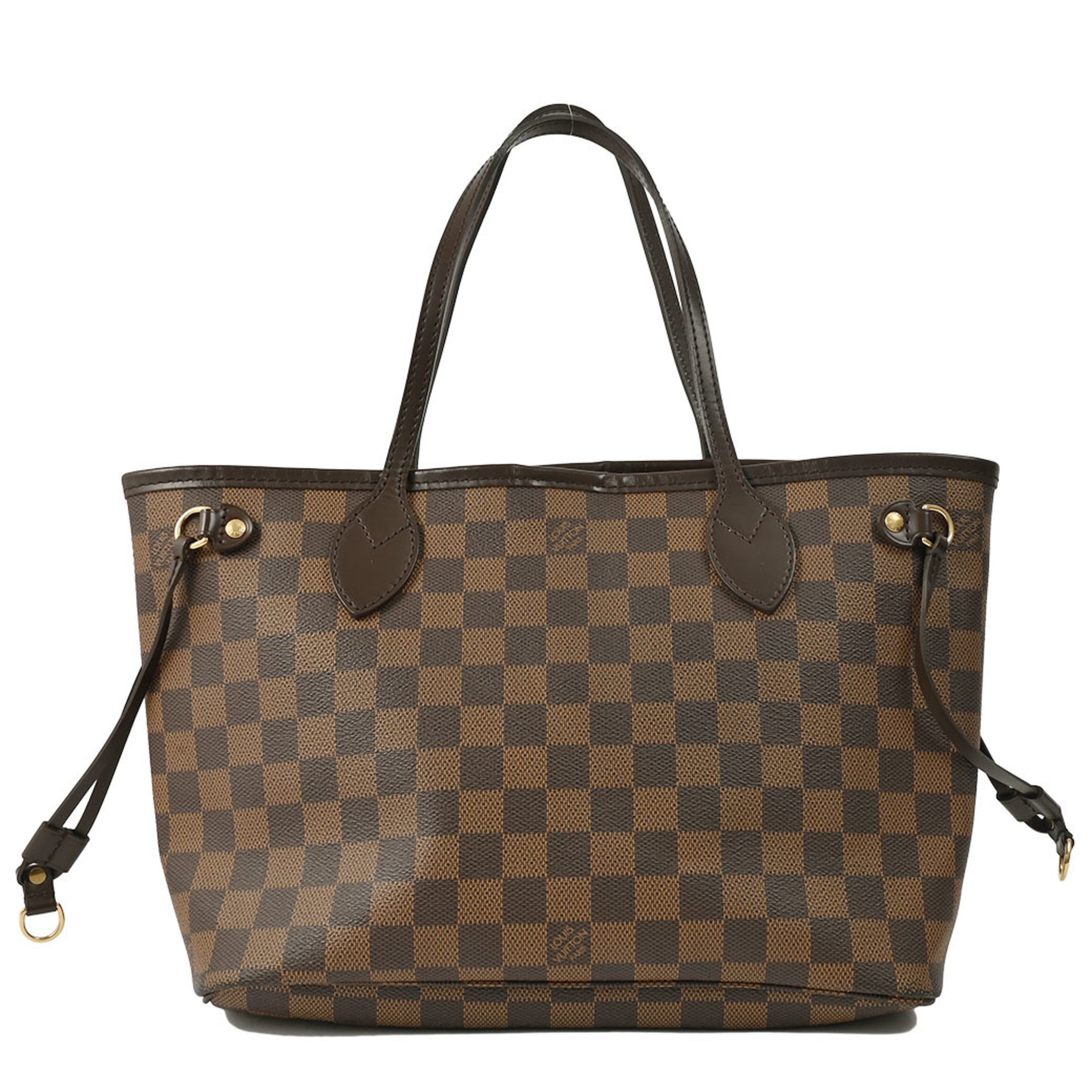 Louis Vuitton Neverfull PM Tote Bag Damier Ebene Canvas