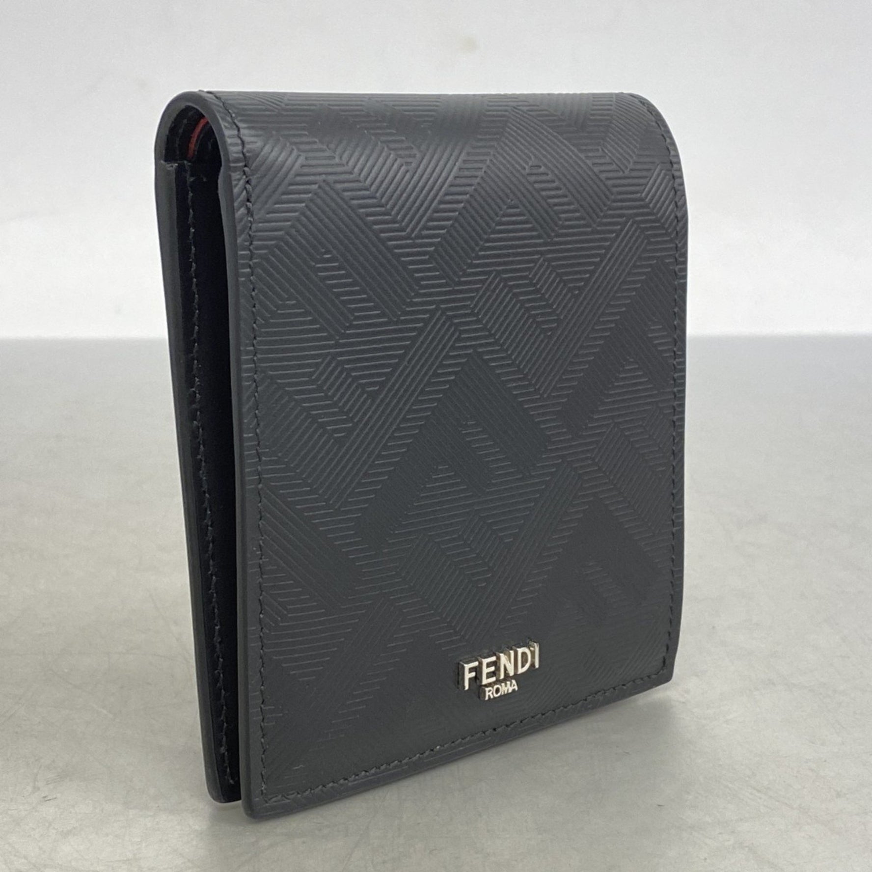 Fendi Shadow Leather Wallet in Black for Men