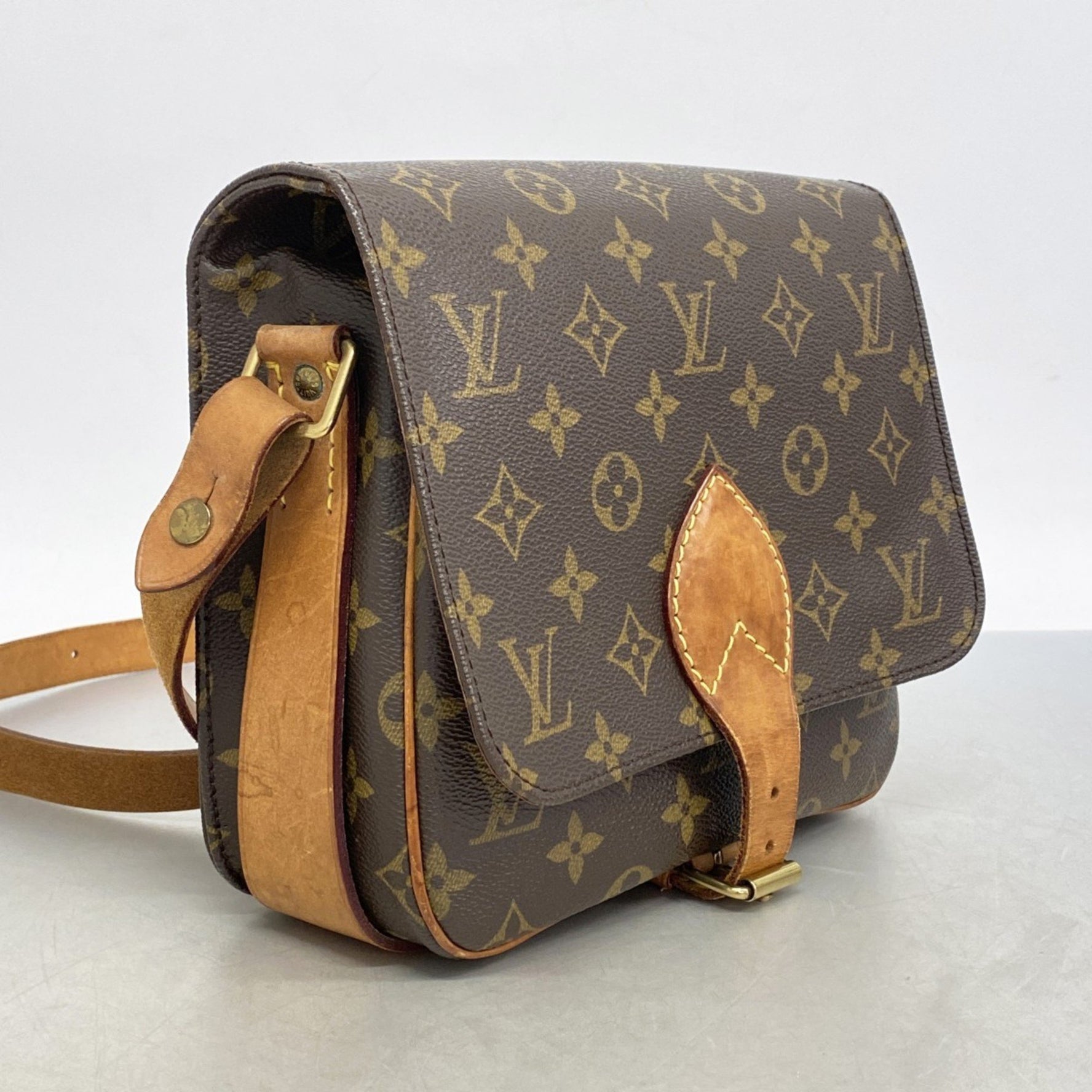 Louis Vuitton Monogram Cartouchiere MM Shoulder Bag