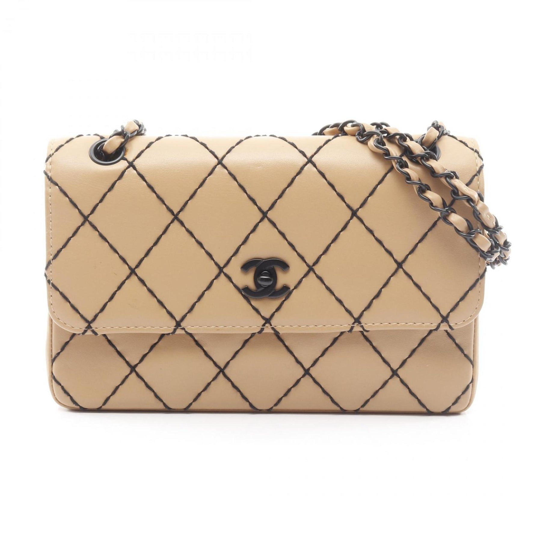 CHANEL Wild Stitch Shoulder Bag, Leather
