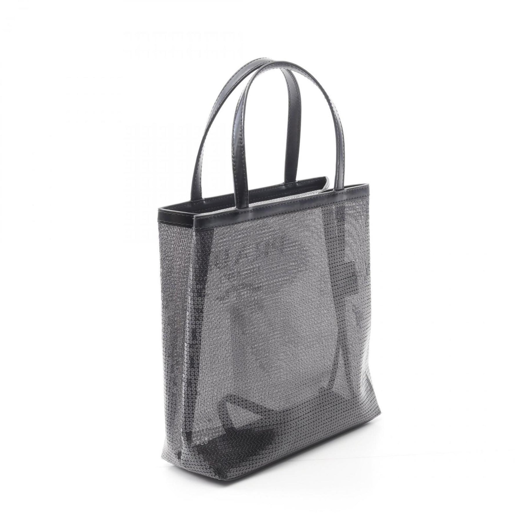 Prada RETE PAILLETTES Tote Bag, Patent Leather and Mesh