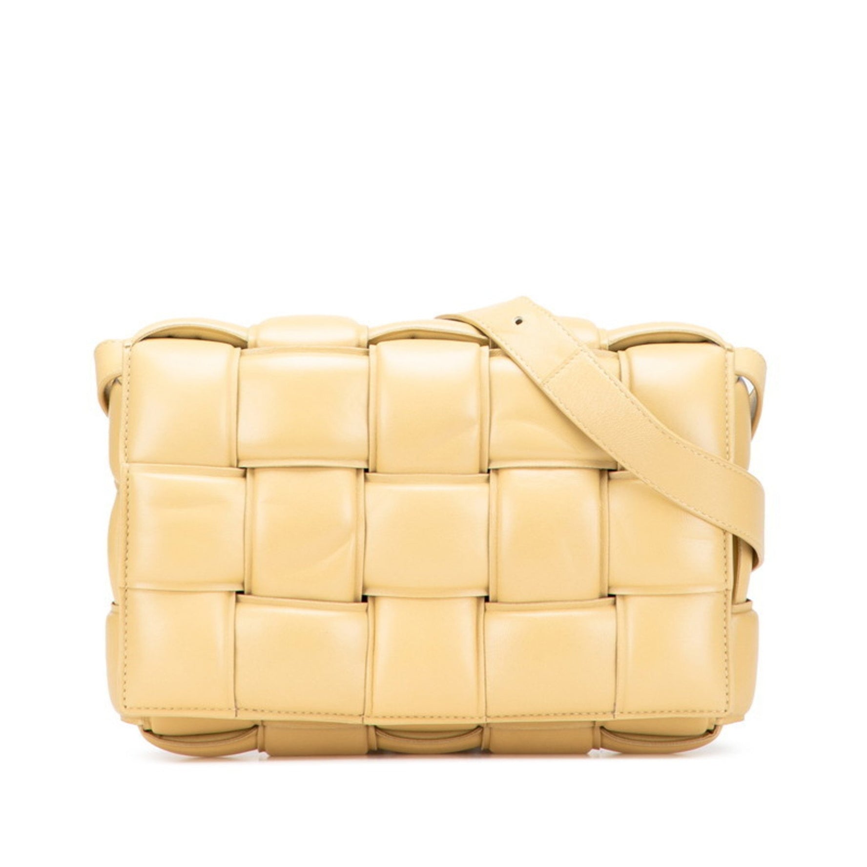 Bottega Veneta Maxi Intrecciato Padette Cassette Shoulder Bag in Leather