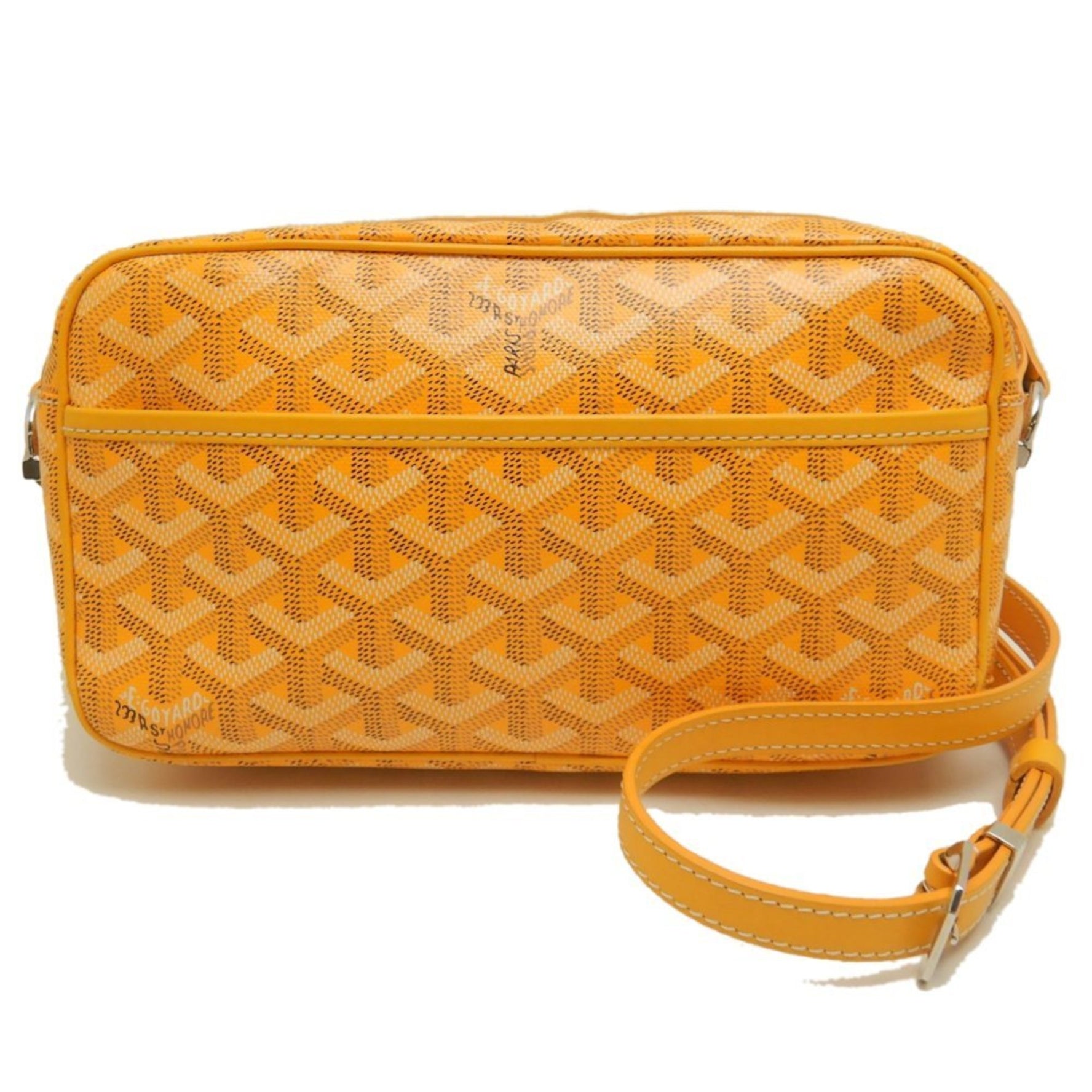 GOYARD Goyard Cap Vert PM CAPVE2PMLTY08CL08P Shoulder Bag in Coated Canvas and Leather, Yellow, Women's,
