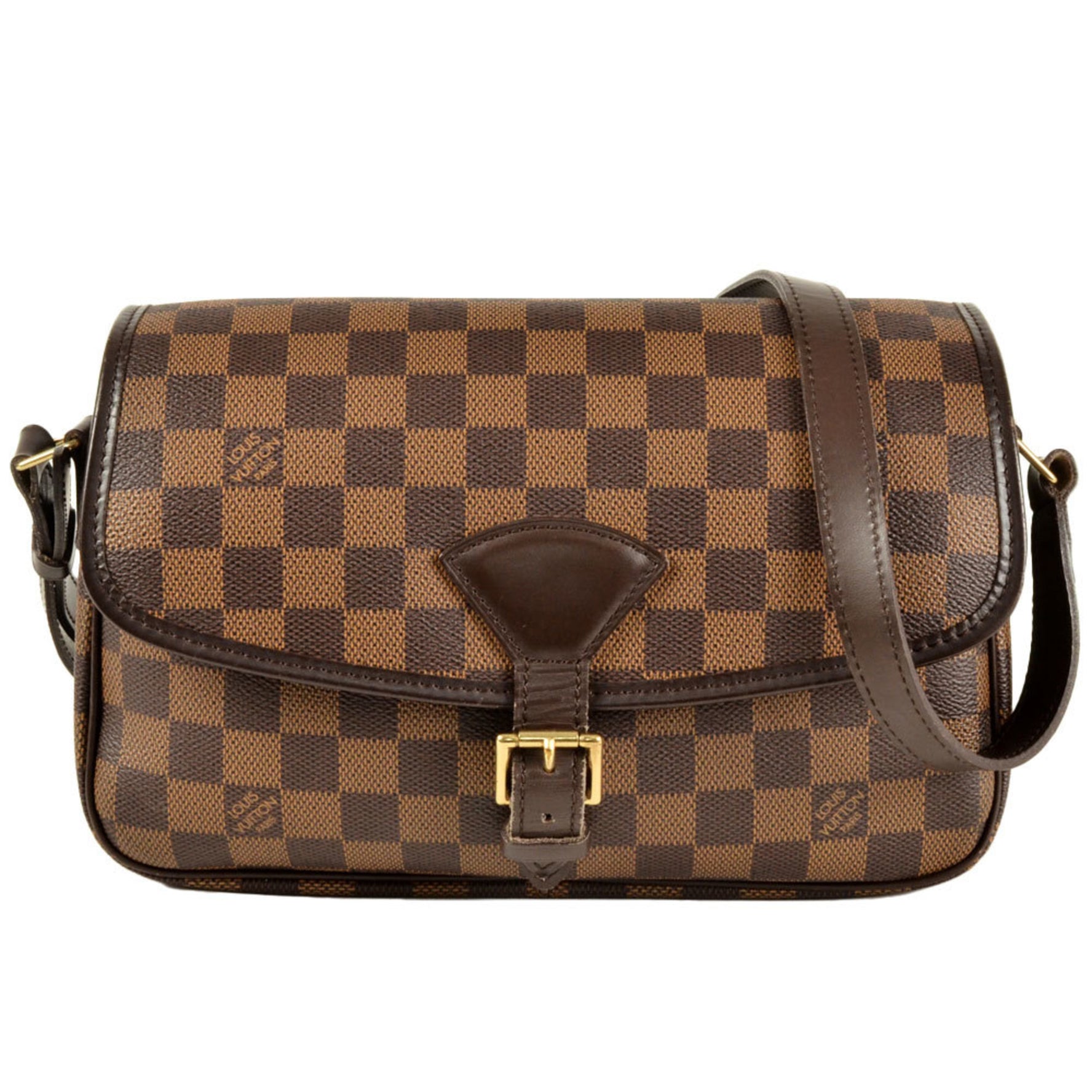 Louis Vuitton Sologne Shoulder Bag Damier Ebene Brown Special Order