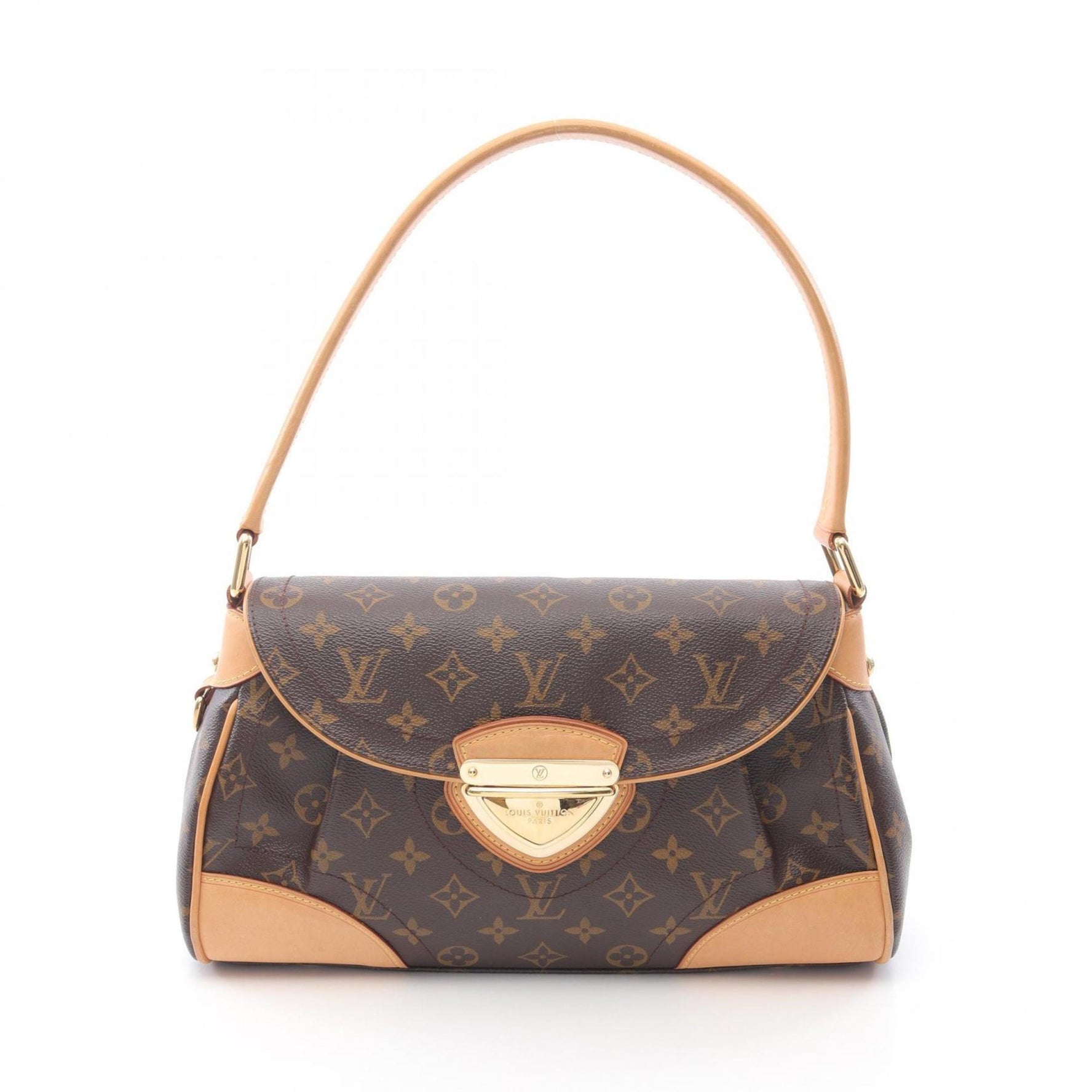 Louis Vuitton Beverly MM Shoulder Bag Coated Canvas Leather Monogram