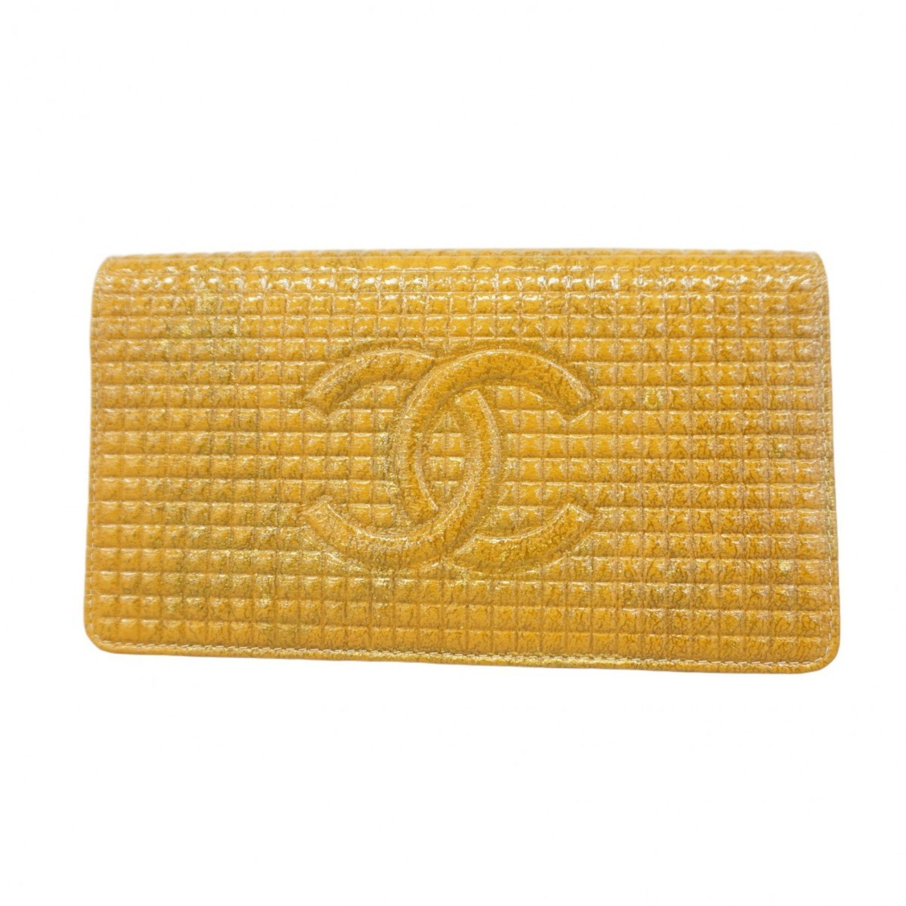Chanel Chocobar Long Wallet in Patent Leather