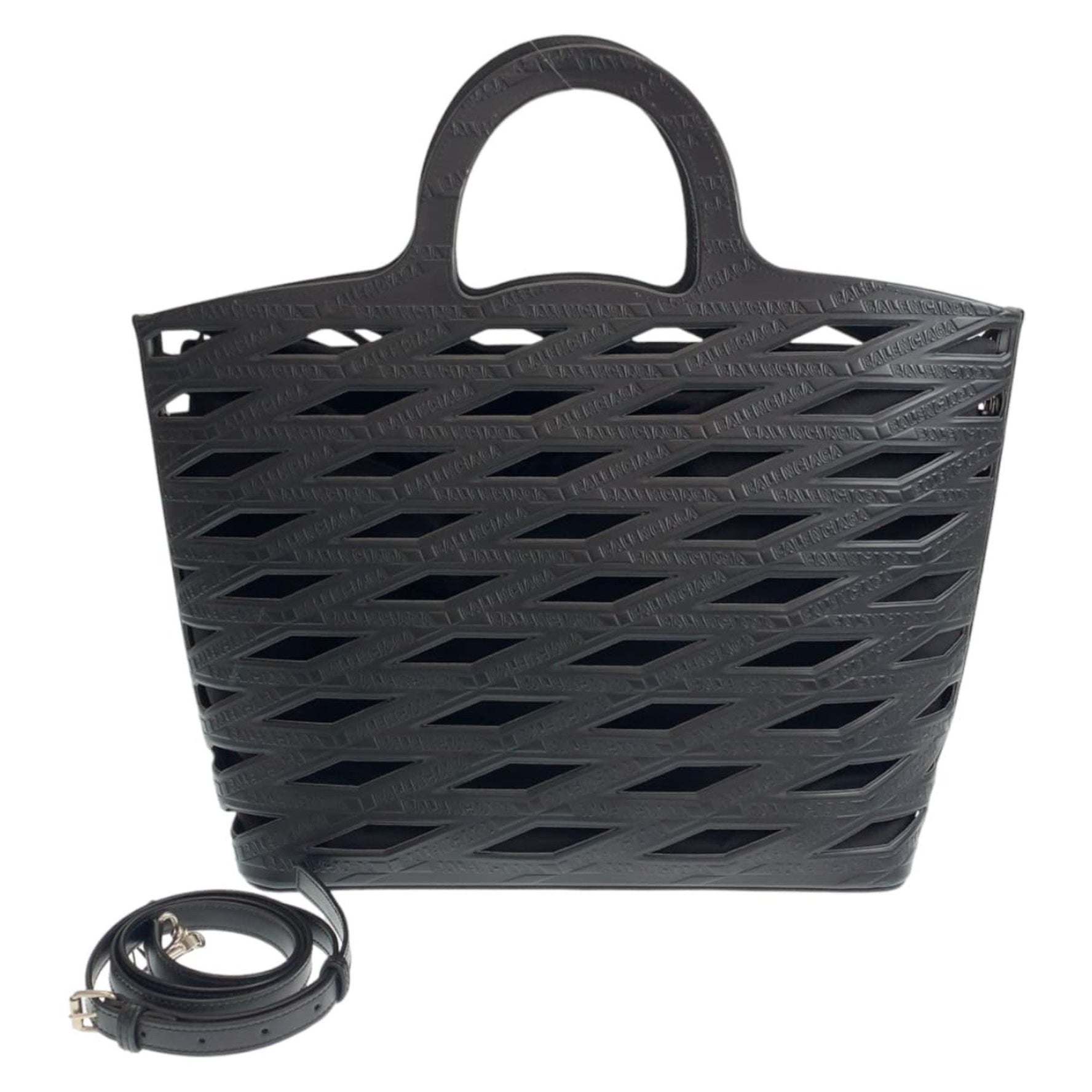 BALENCIAGA Neo Basket Black Tote Bag Shoulder Men's