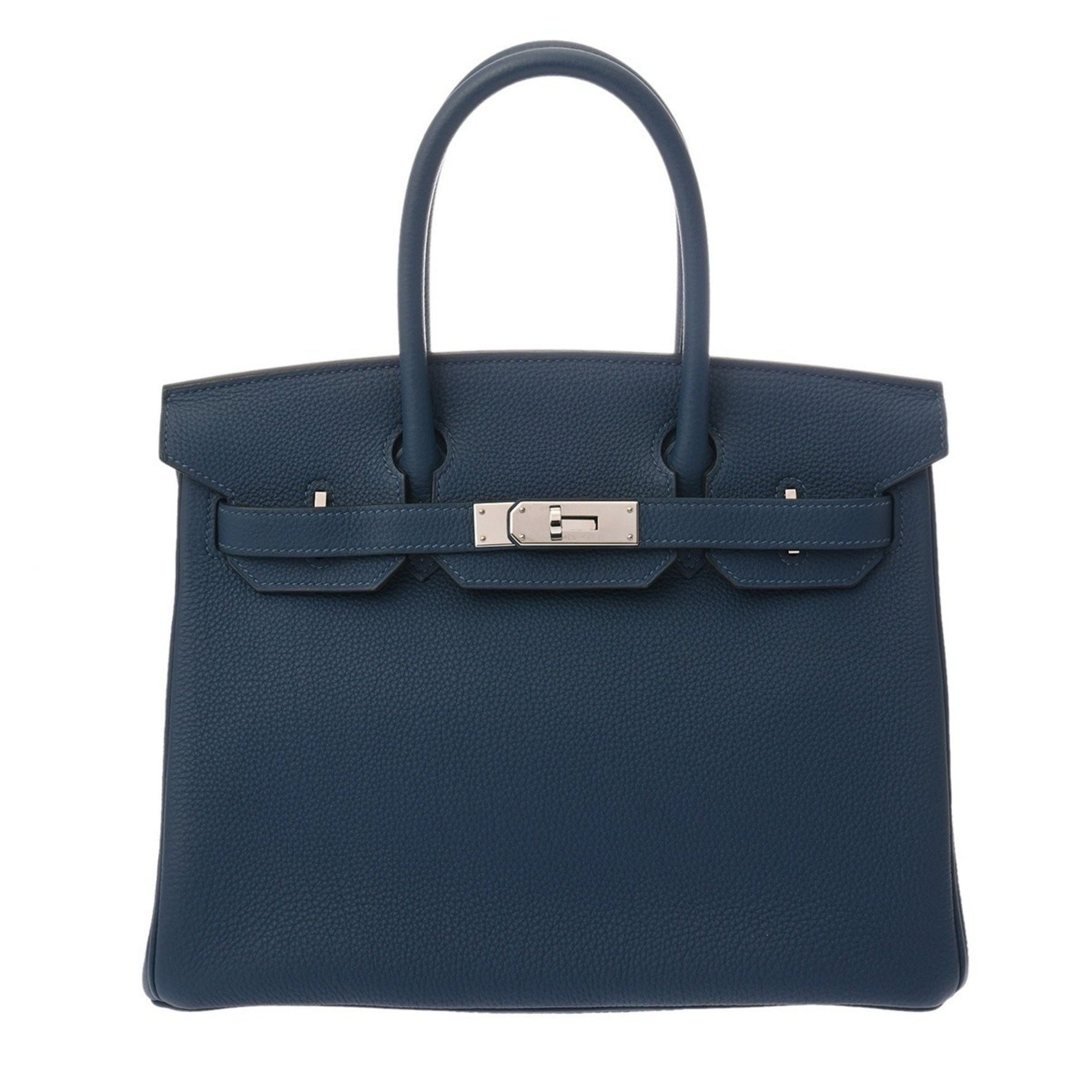 HERMES Birkin 30 Deep Blue D Stamp (circa 2019) Women's Togo Handbag