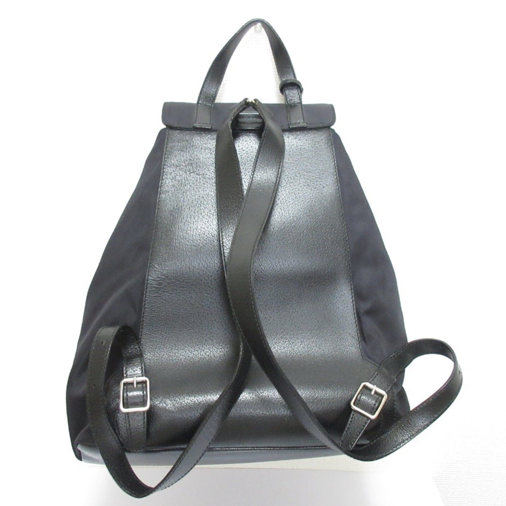 GUCCI nylon and leather backpack in