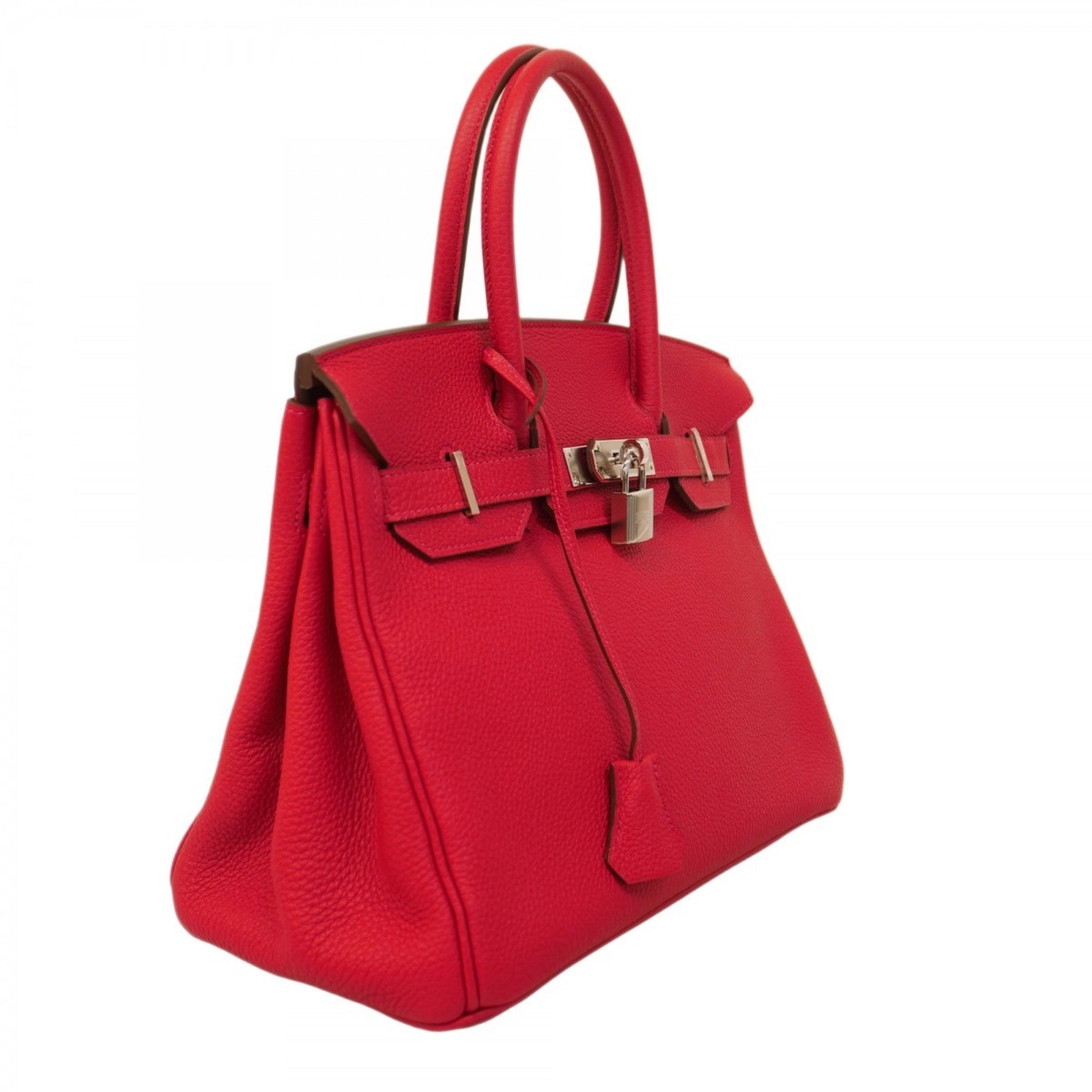 Hermes Hermès Birkin 30 Verso Togo Rouge Kazak H Handbag with Y Stamp for Women