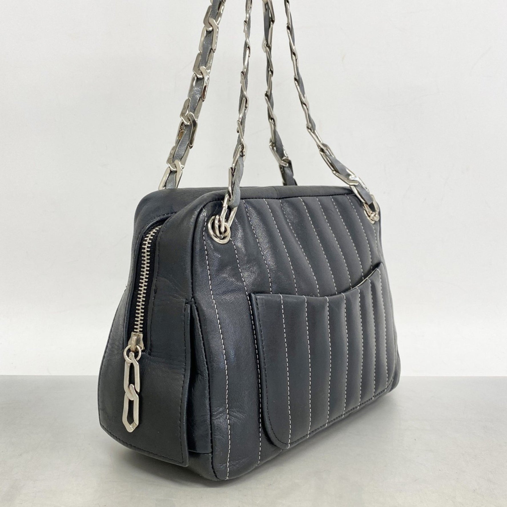 Chanel Mademoiselle Shoulder Bag, Chain Lambskin