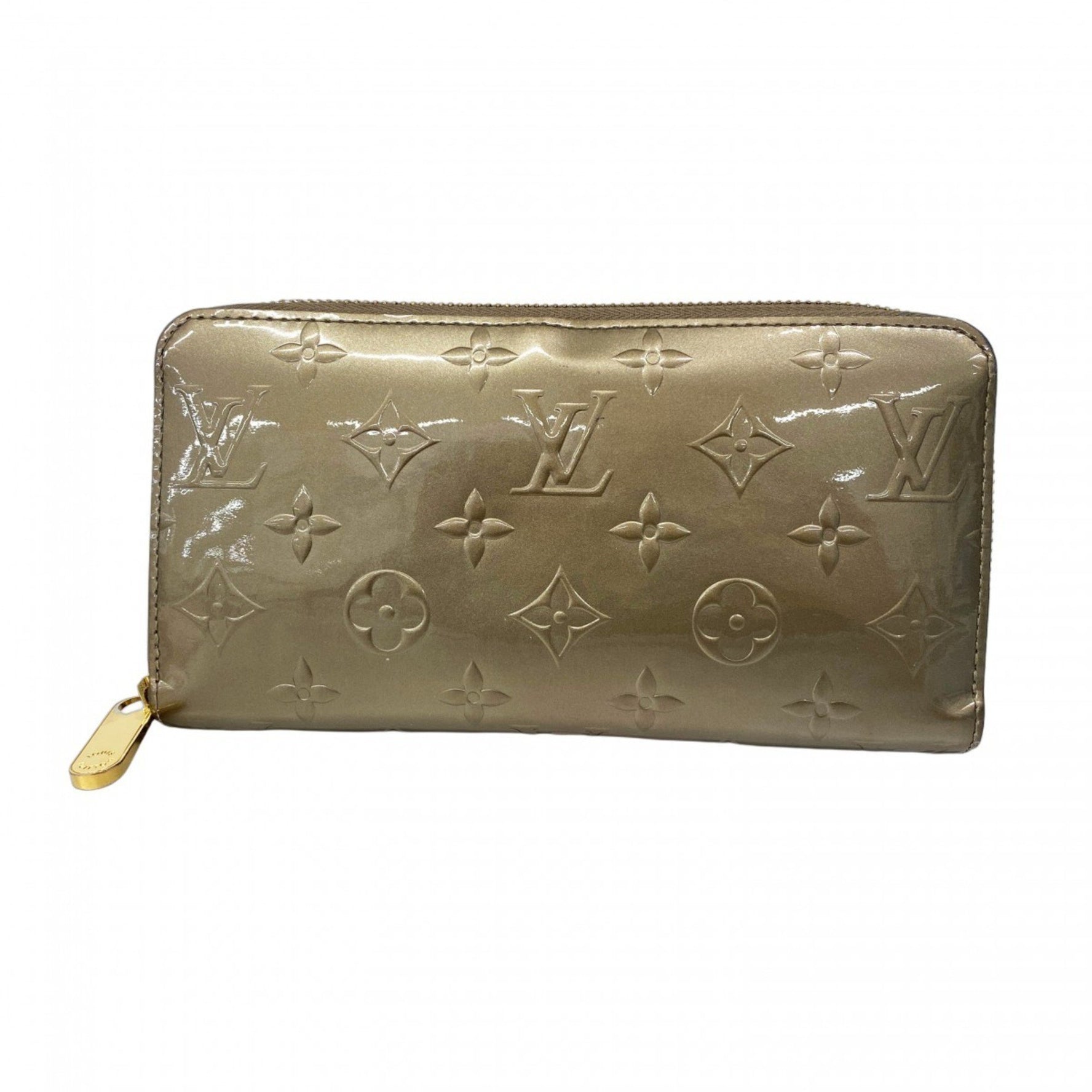 Louis Vuitton Vernis Zippy Wallet Champagne Metallized