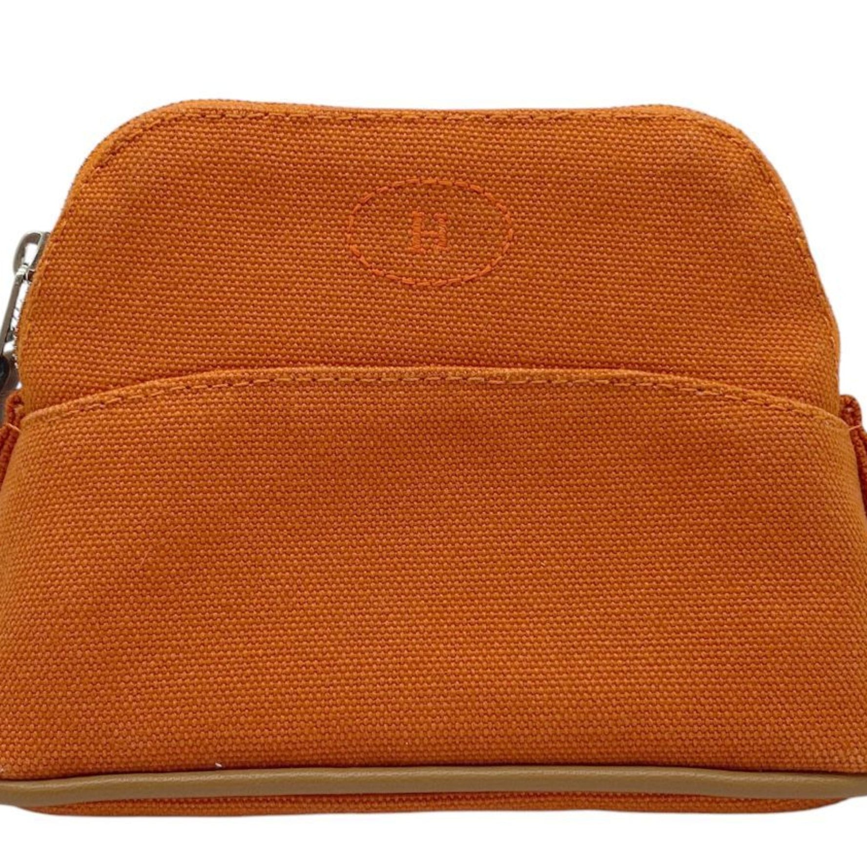 HERMES Bolide Pouch Mini Canvas H Toile Cotton Men's