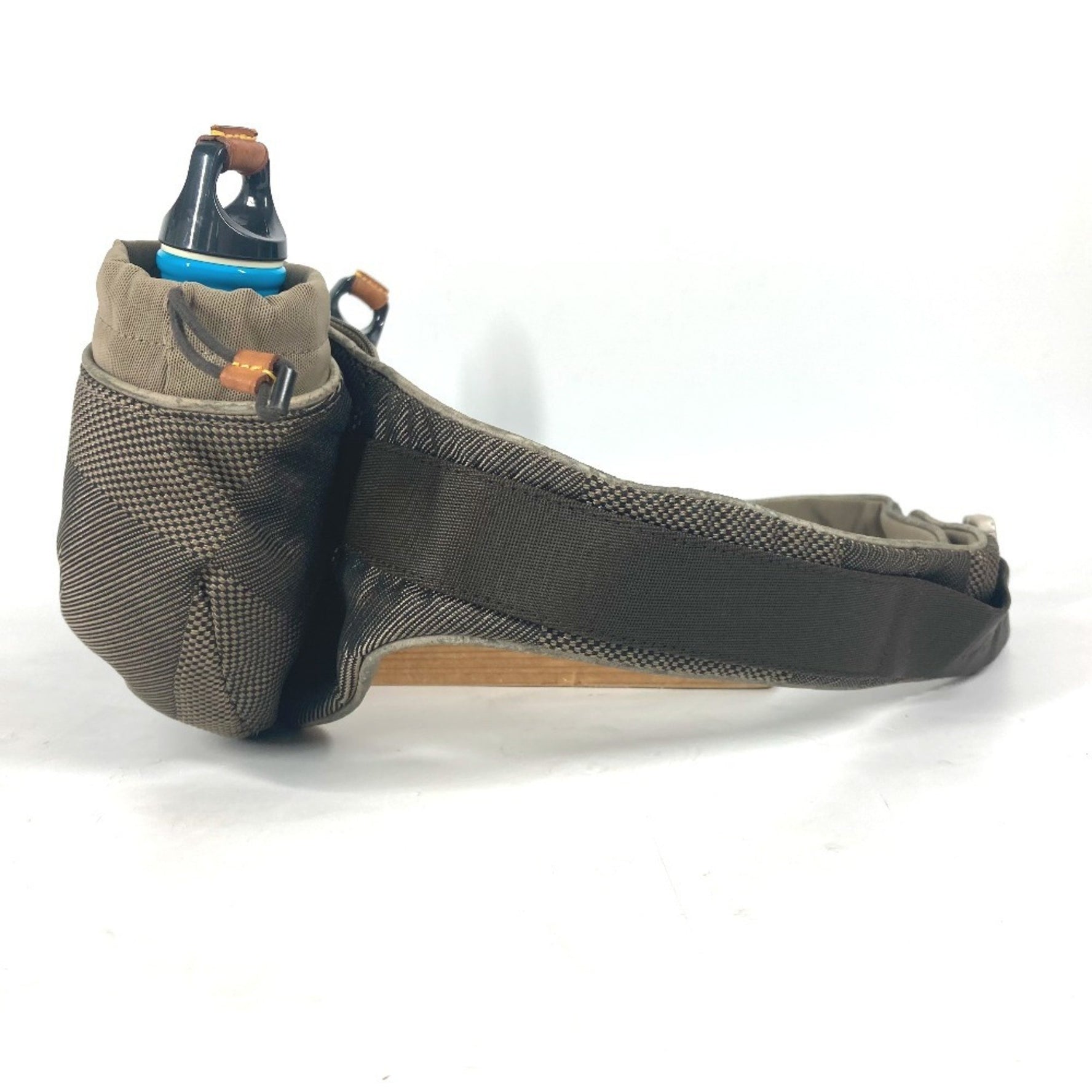 LOUIS VUITTON M93211 Damier Geant Santur Jogging Belt Bag with 2 Water Bottles Body Canvas Men's Beige