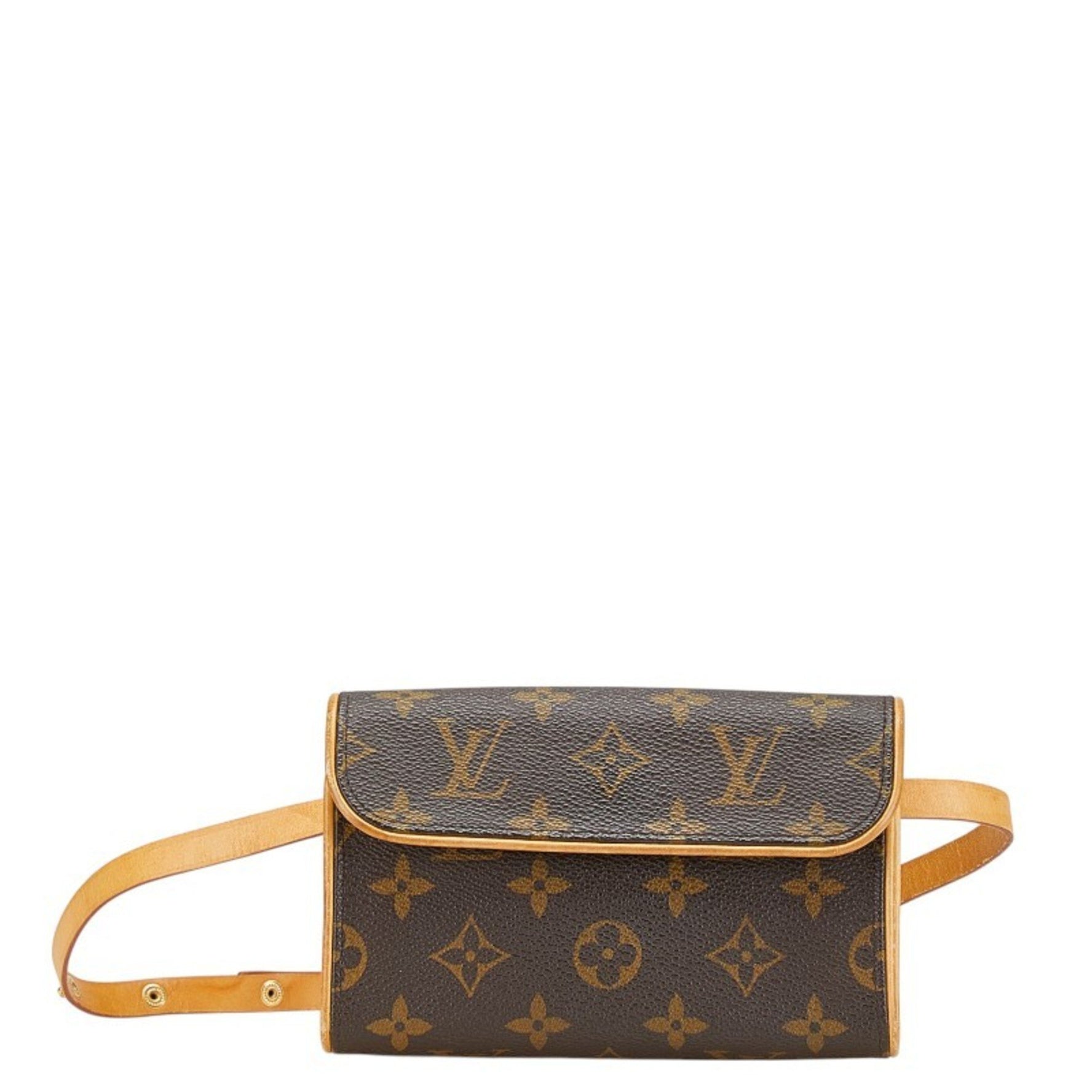 Louis Vuitton Monogram Pochette Florentine Body Bag Waist Shoulder PVC Leather