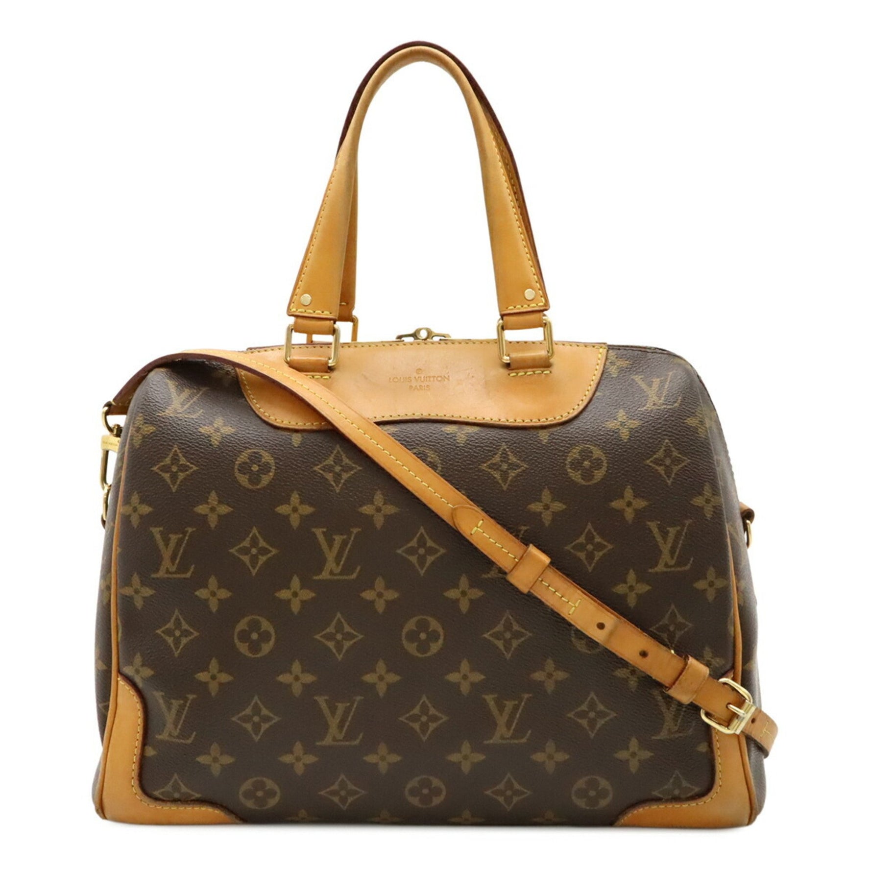Louis Vuitton Monogram Retiro Handbag Tote Bag Shoulder