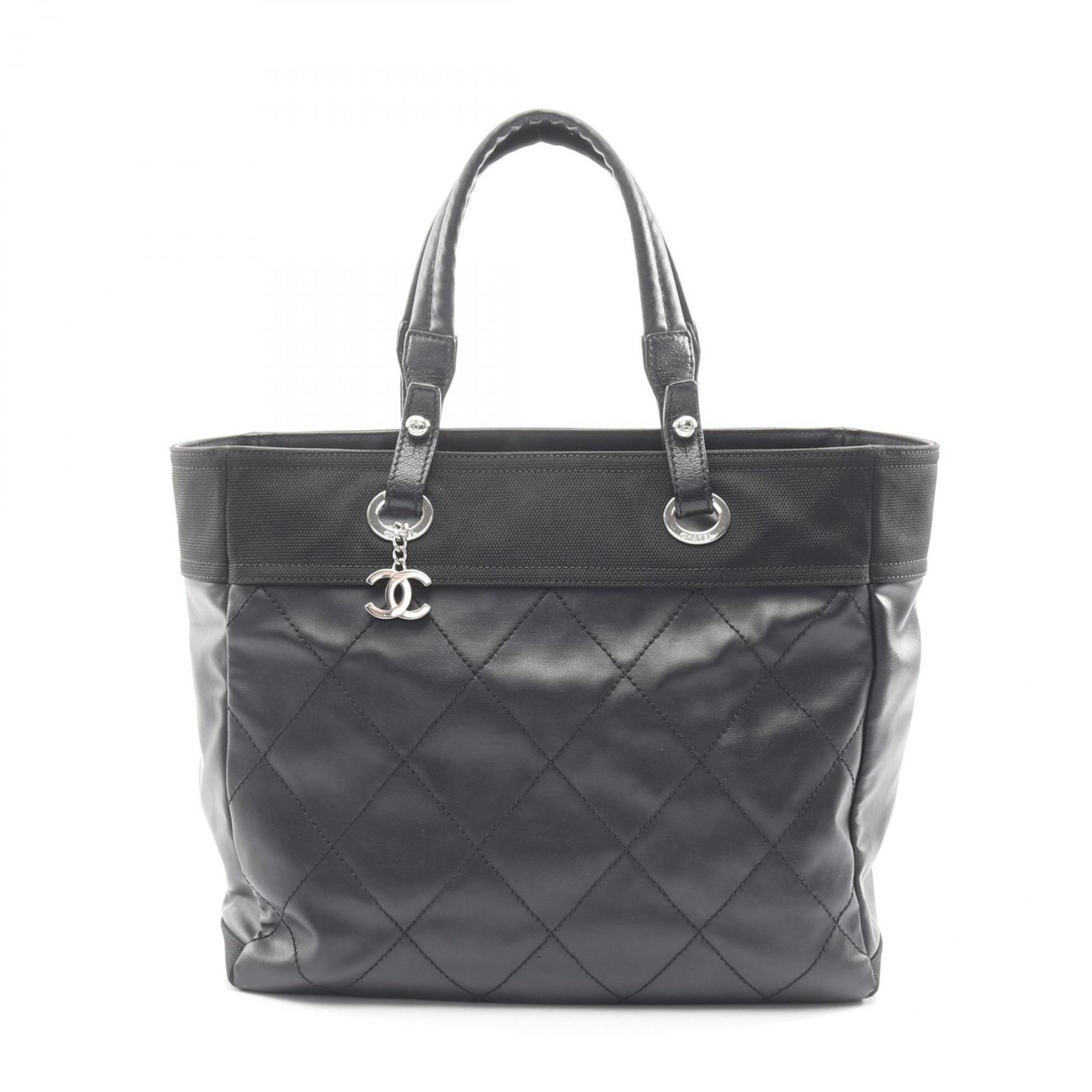 CHANEL Paris-Biarritz MM Tote Bag, Coated Canvas and Leather