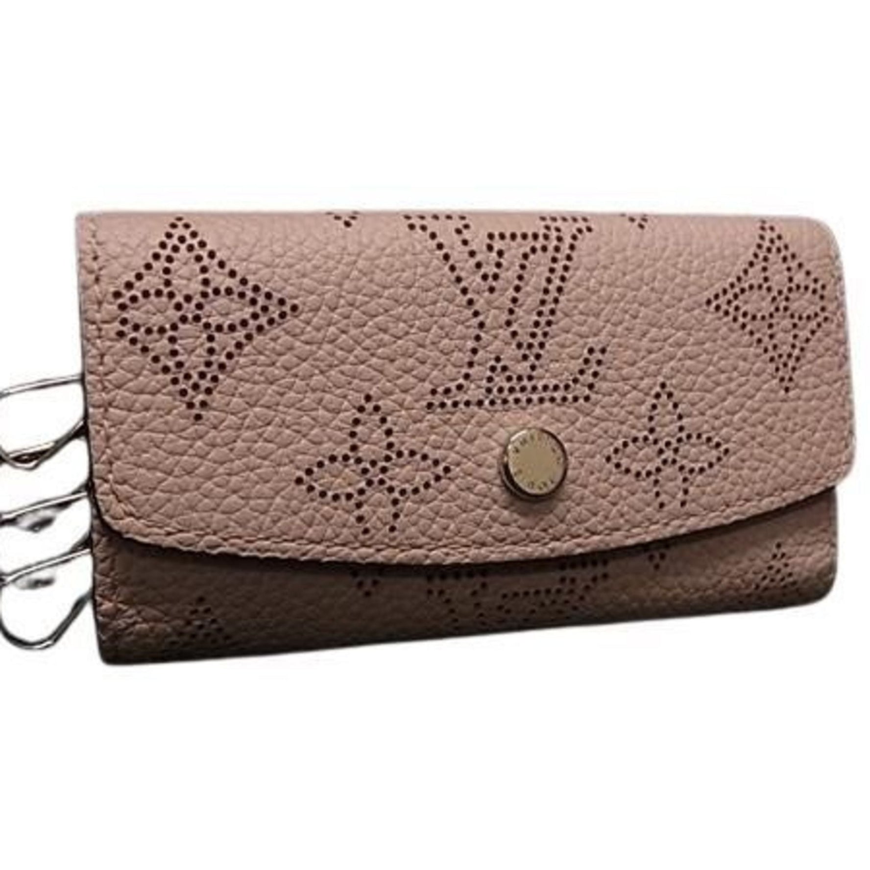 LOUIS VUITTON Louis Vuitton Multiclee 4 Key Case Rose Jasmine Pink Monogram Mahina