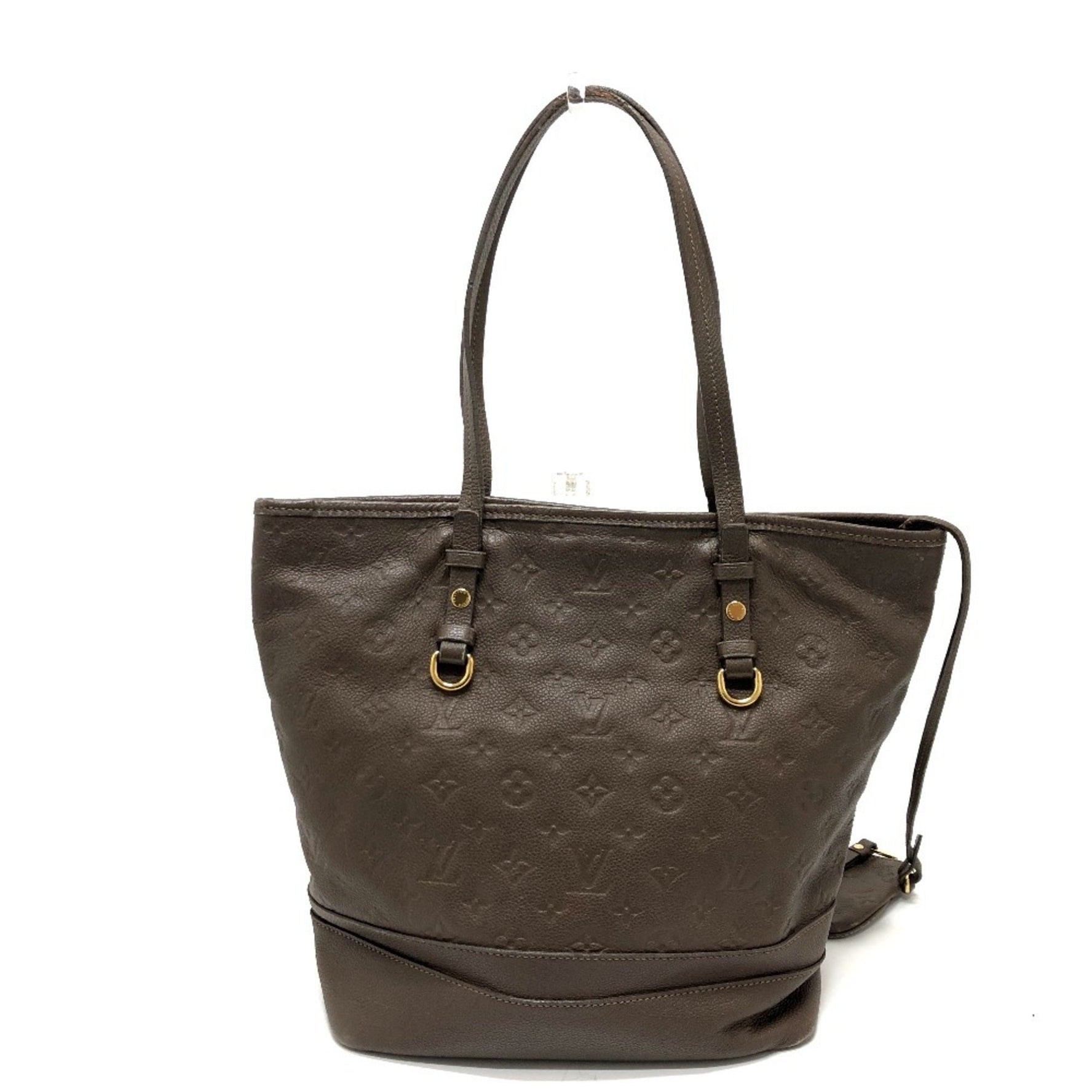 LOUIS VUITTON M40516 Monogram Empreinte Citadines PM Shoulder Bag Tote in Leather, Women's, Ombre Brown
