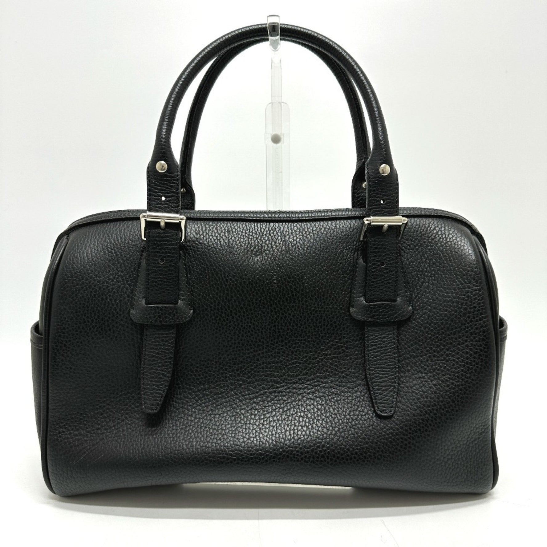 BURBERRY shoulder/logo handbag/Boston bag in leather, unisex