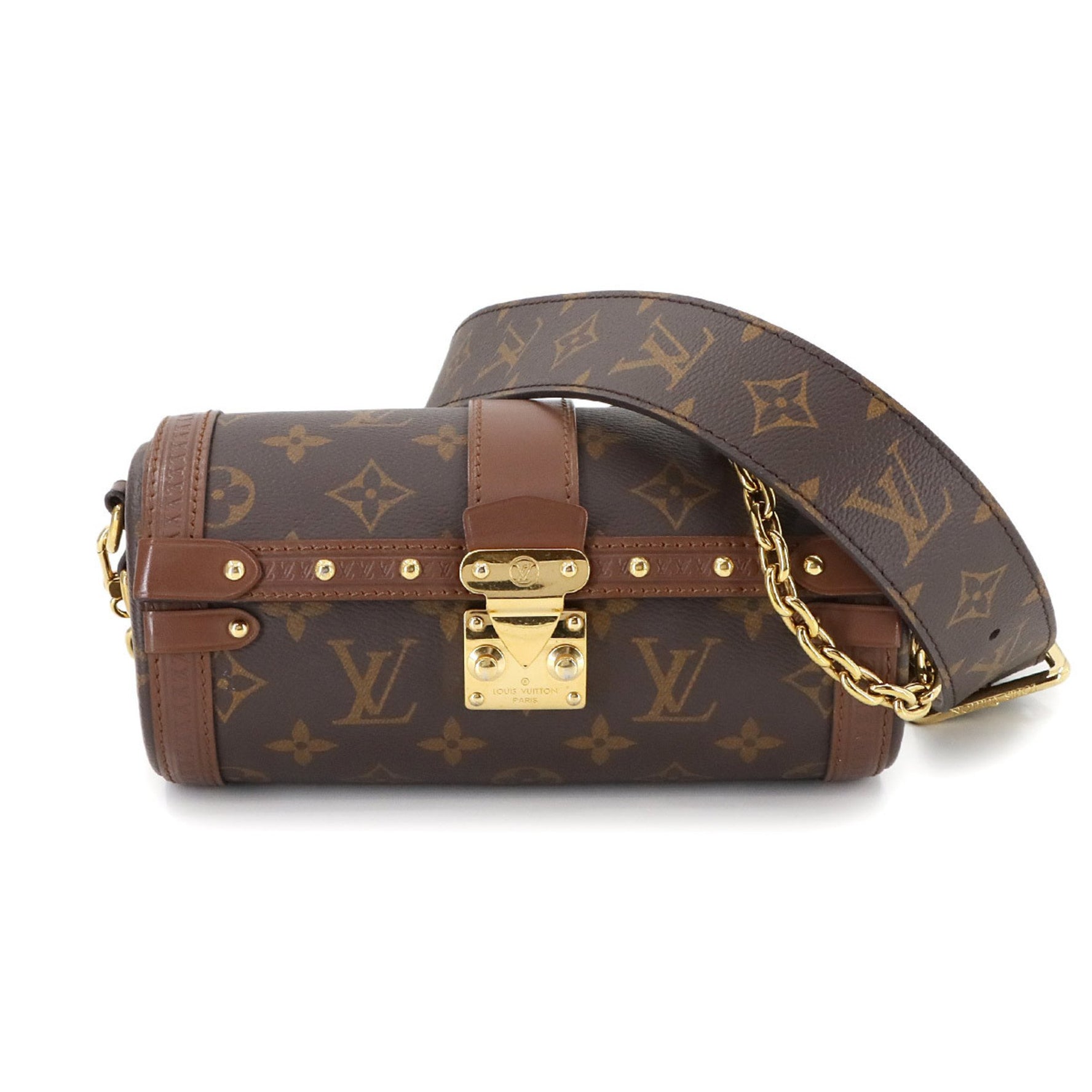 Louis Vuitton Monogram Papillon Trunk Shoulder Bag, Brown, RFID