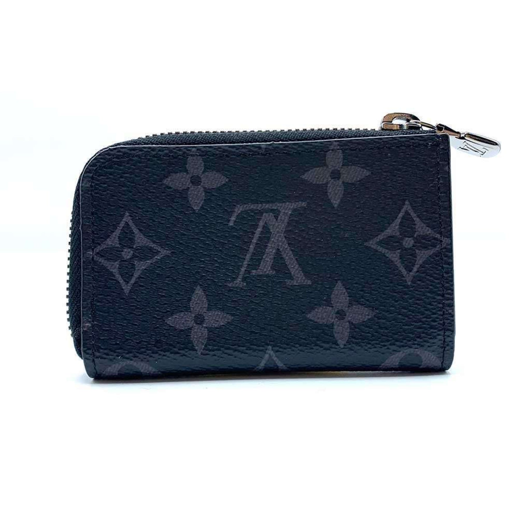 Louis Vuitton Portemonnay Jour Monogram Eclipse Wallet/Coin Case Coin Purse