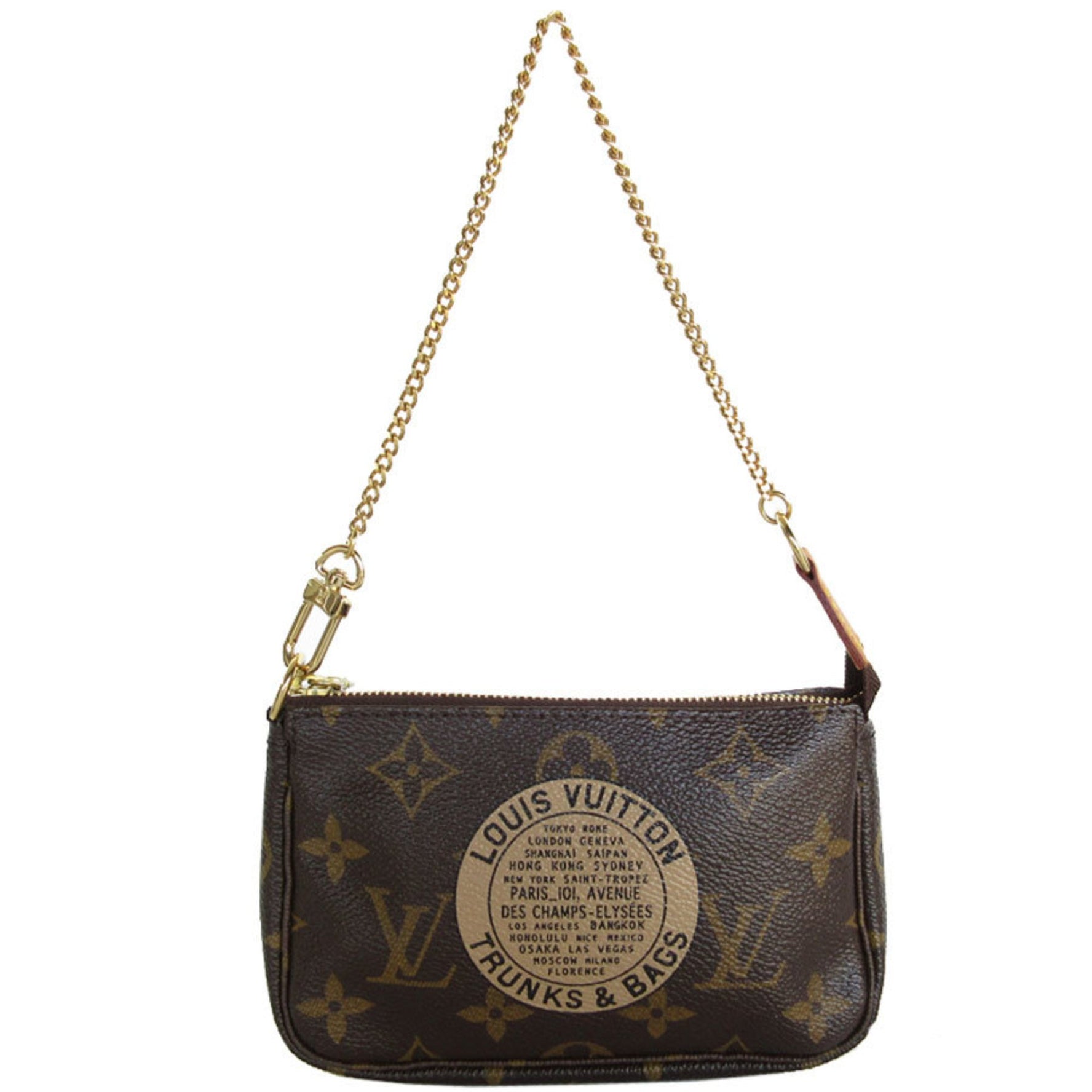 Louis Vuitton Pouch Monogram Pochette Accessoires Canvas Gold