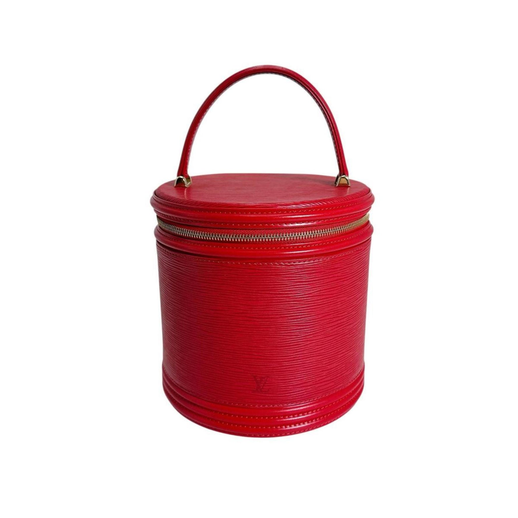 Louis Vuitton Epi Cannes Handbag, Castellian Red