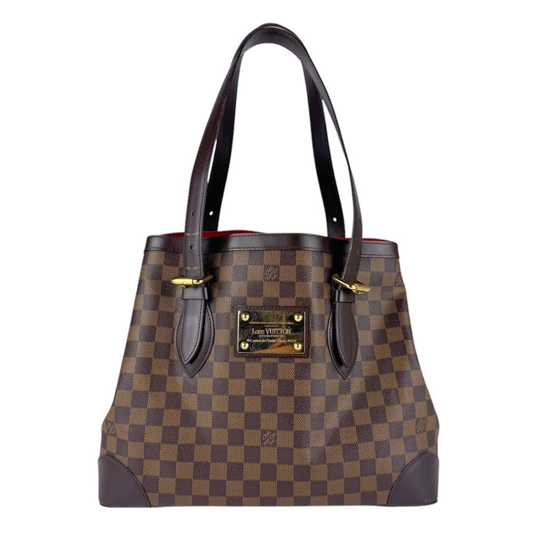 Louis Vuitton Shoulder Bag Damier Hampstead MM Canvas Gold