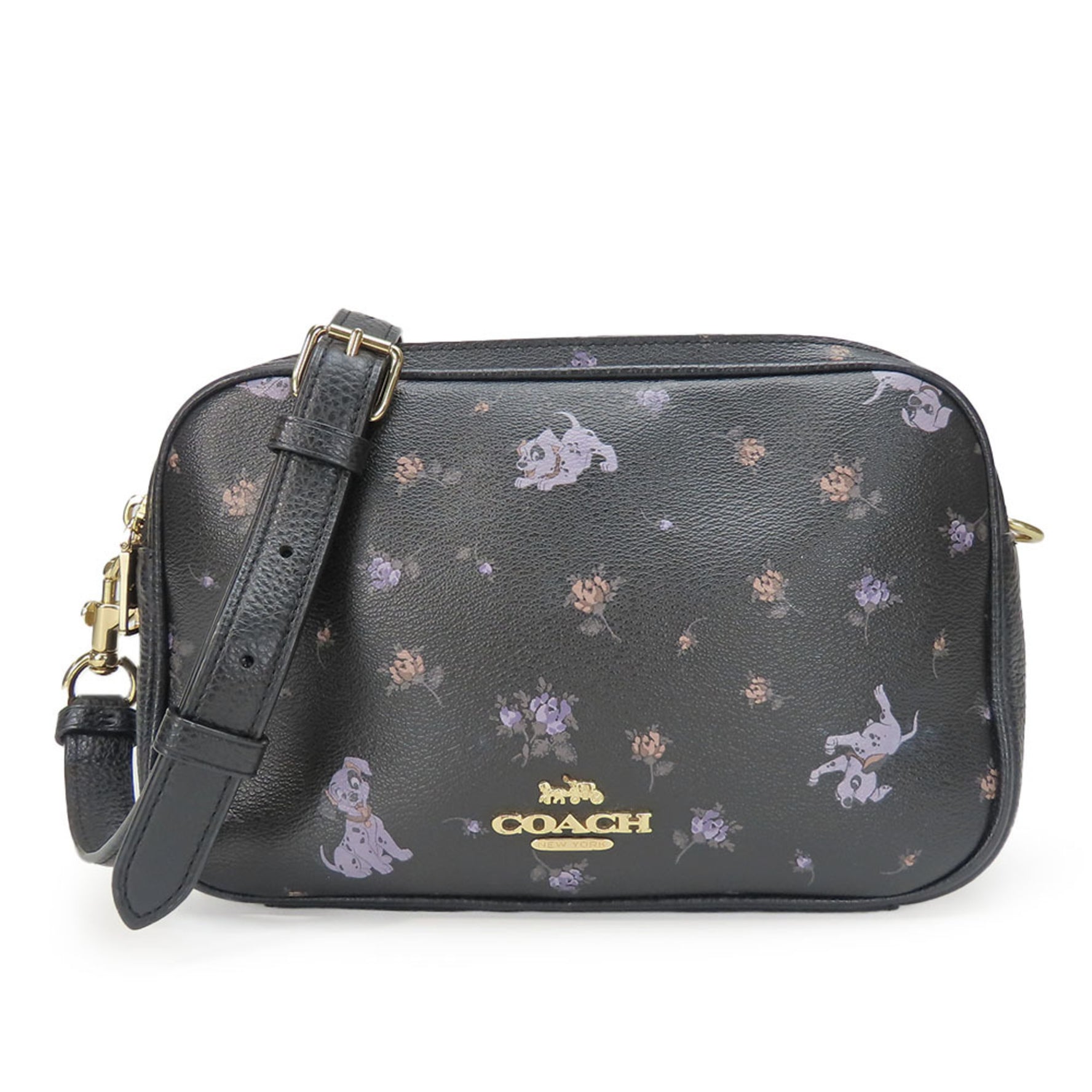Coach Shoulder Bag Disney 101 Dalmatians Leather Collaboration Dalmatian
