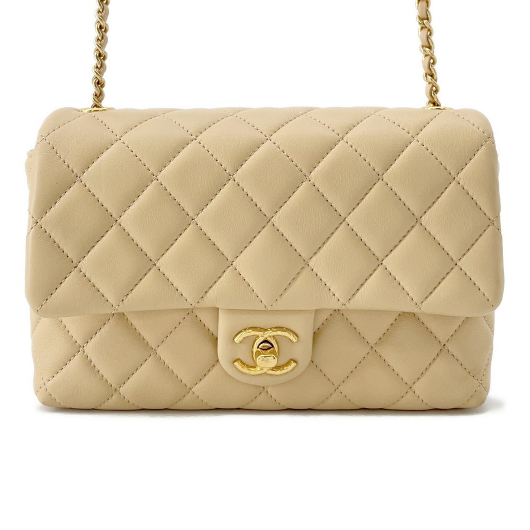 Chanel Chain Shoulder Bag Matelasse Coco Mark Lambskin CHANEL