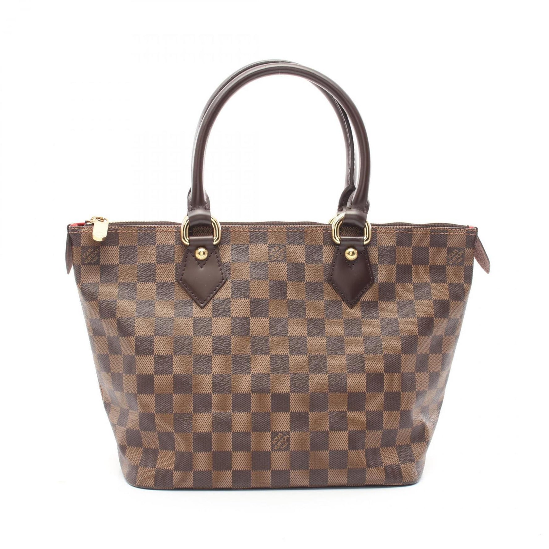 Louis Vuitton Saleya PM Tote Bag Coated Canvas Leather Damier Brown