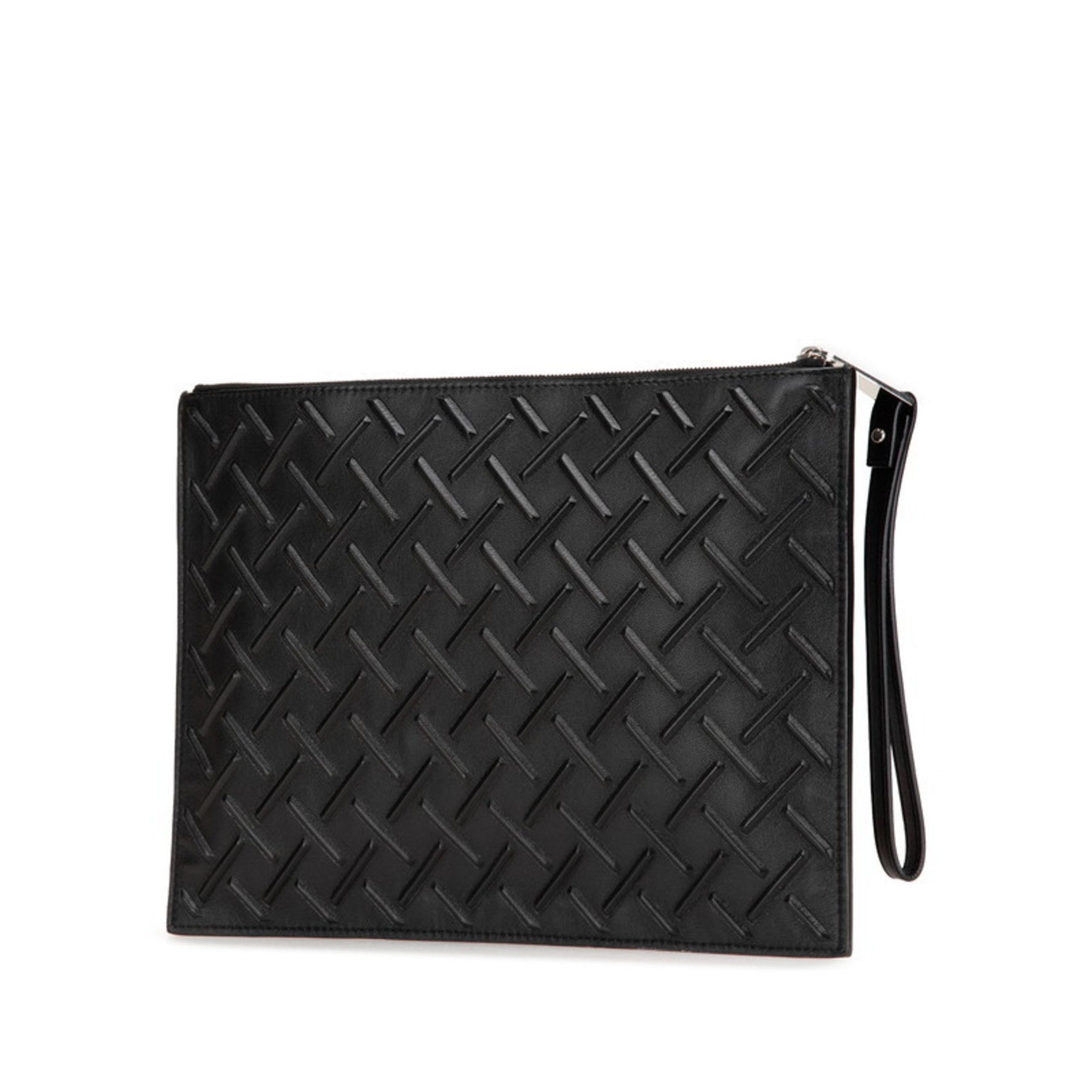 Bottega Veneta embossed intrecciato clutch bag/second bag in leather .